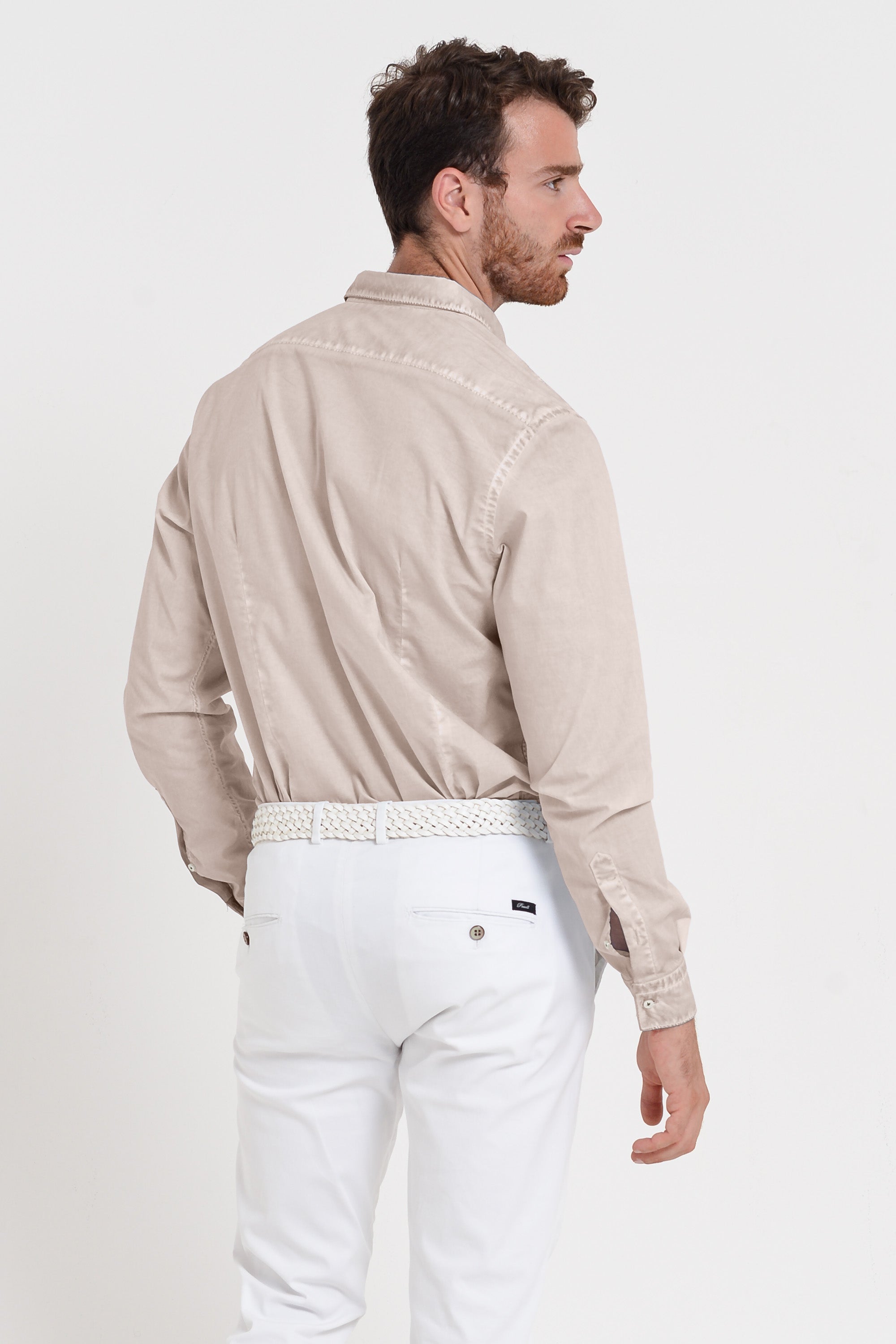 Men's Classic Fit Shirt in Poplin - Canapa