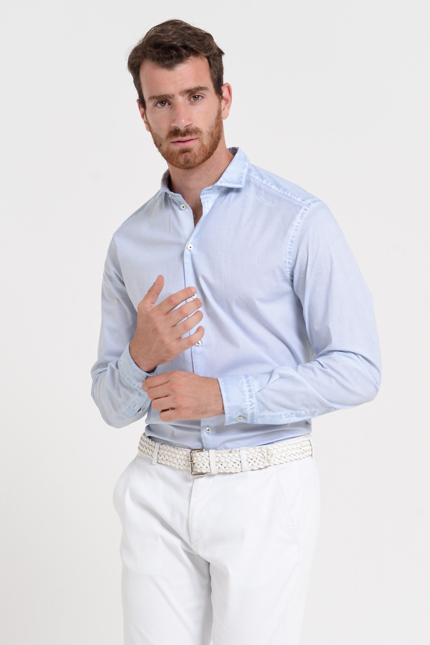 Men's Classic Fit Shirt in Poplin - Fiji