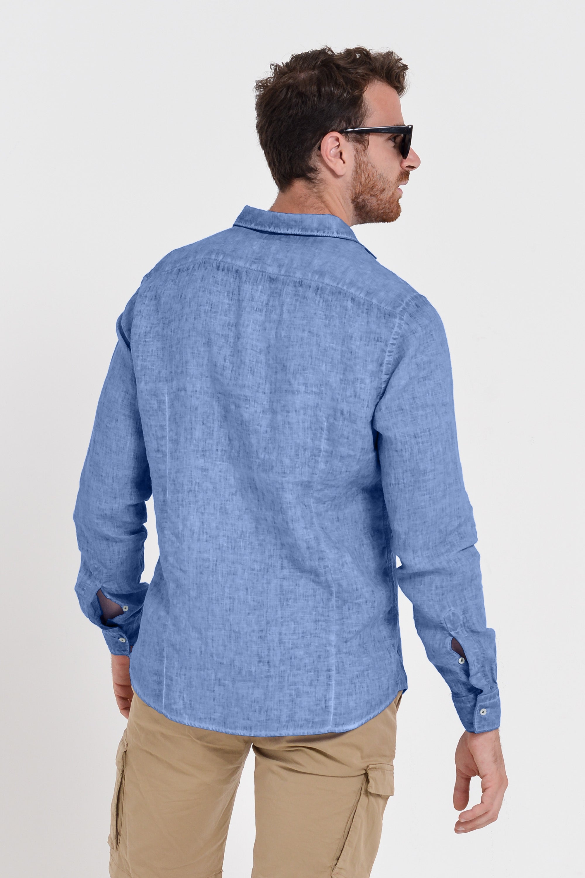 Men's Classic Fit Shirt in Linen - Bay