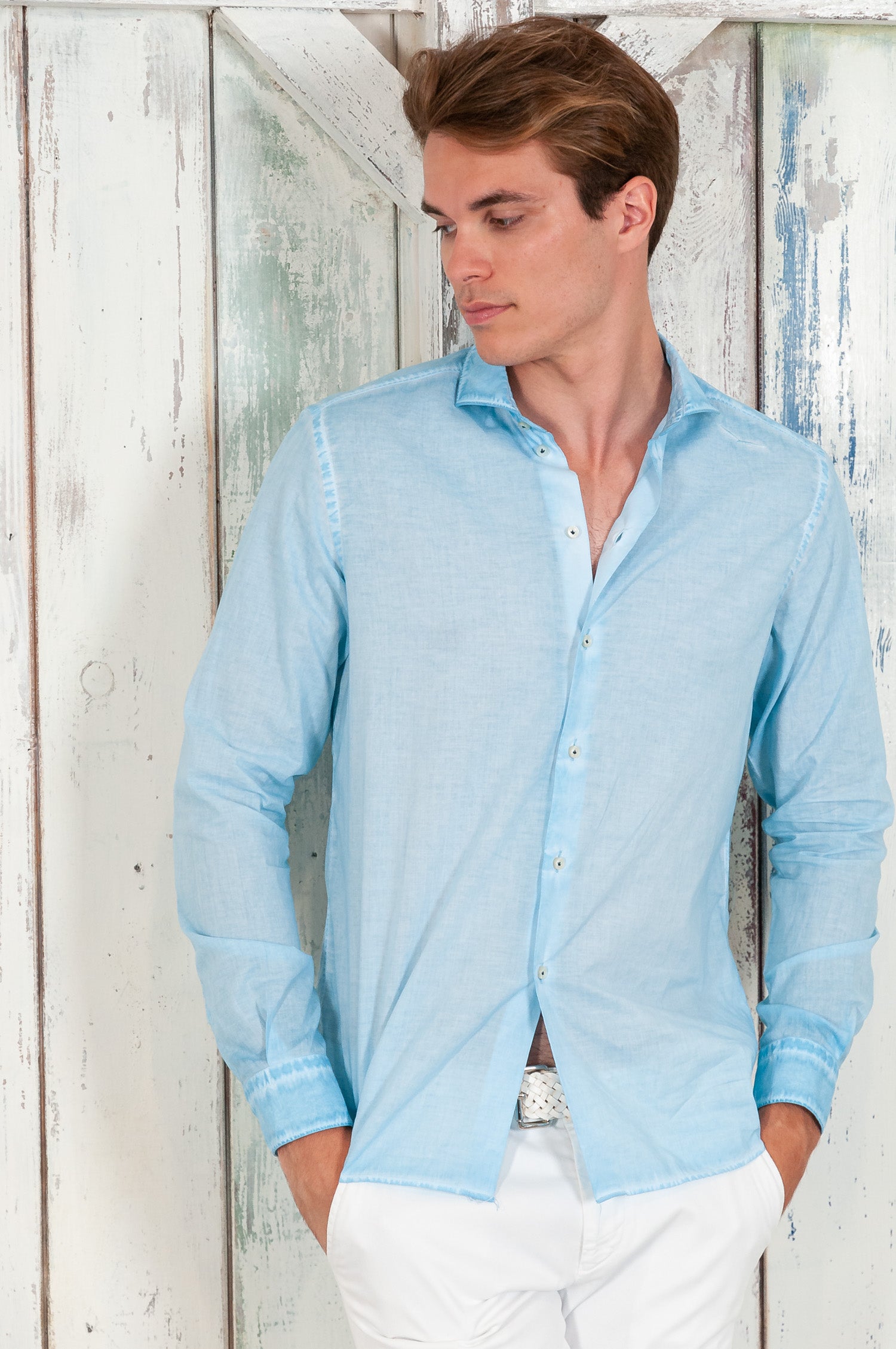 Classic Fit Shirt in Voile - Viking