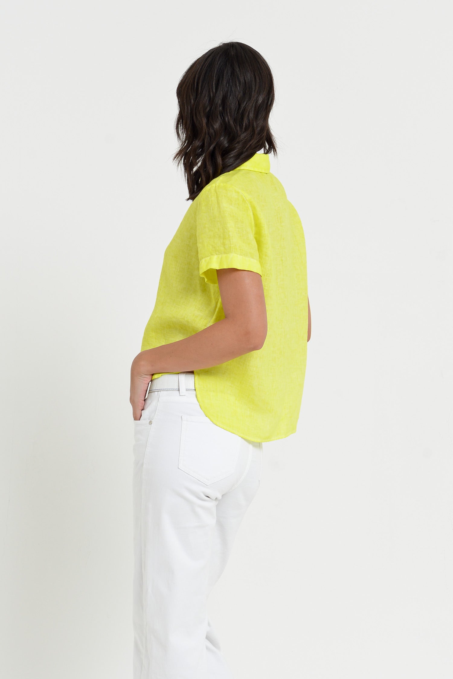 Sunray Linen Shirt - Lime
