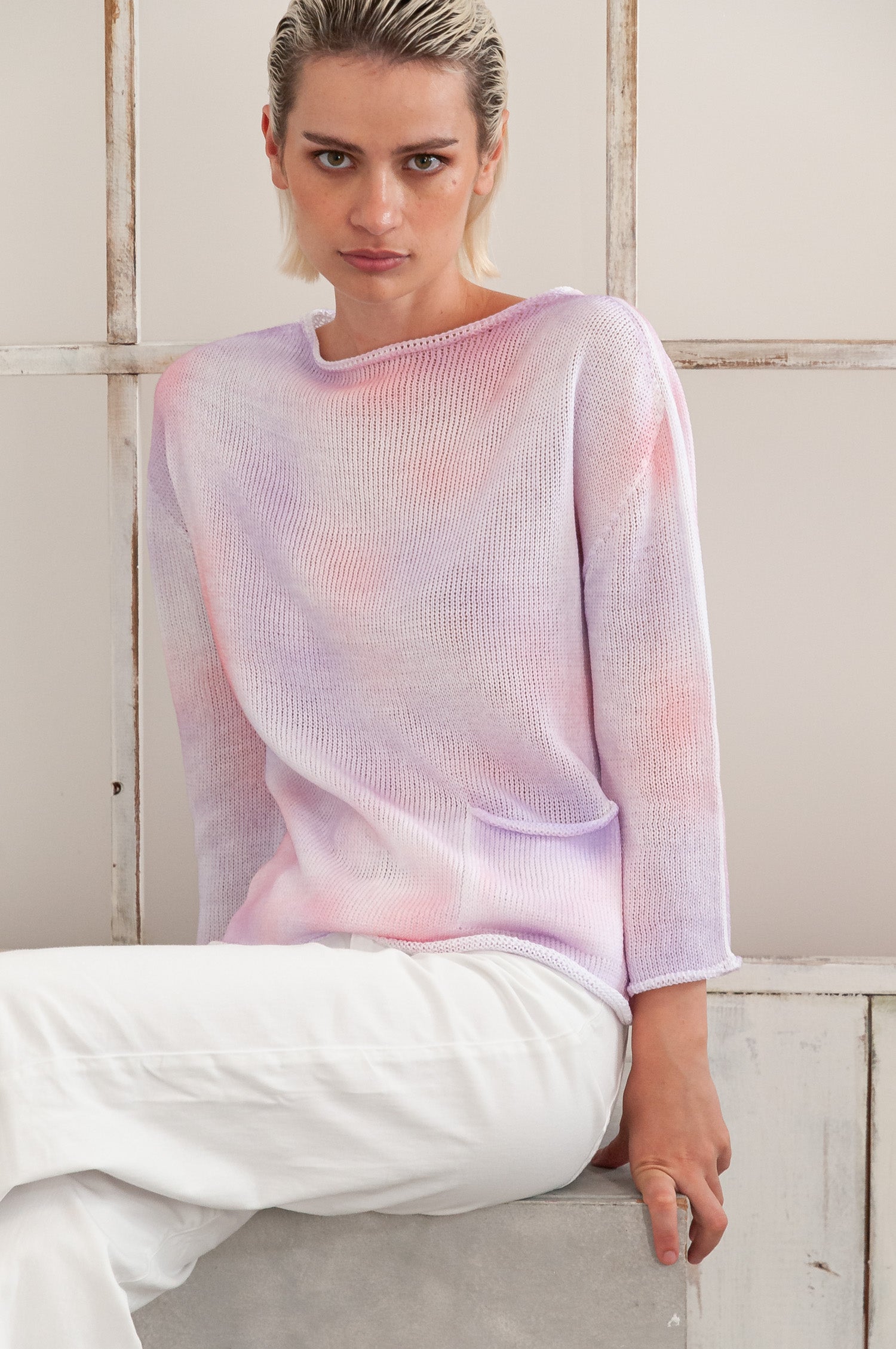 Sofia Knit in Nuvolato Art - Cumulus