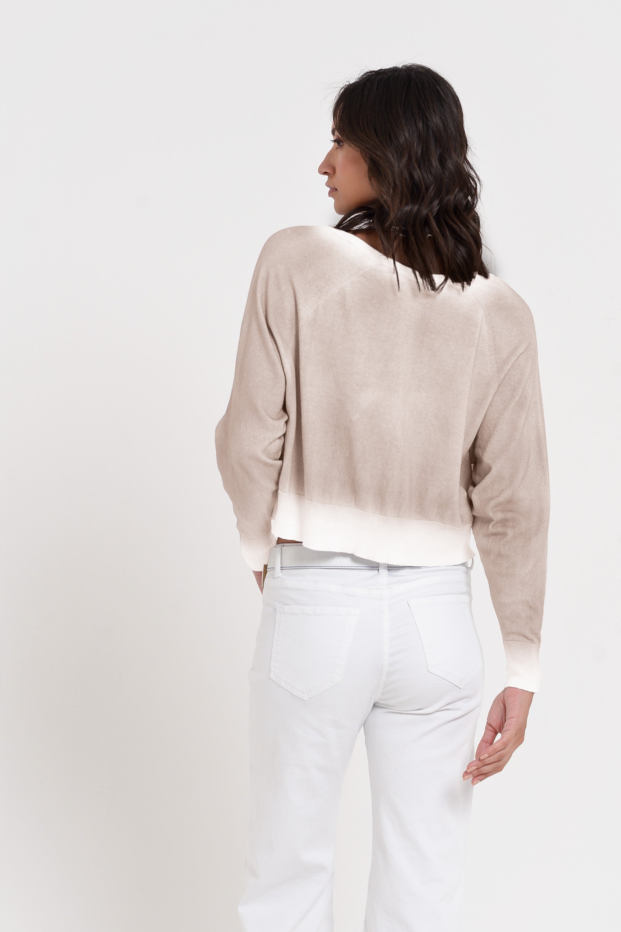 Raven Cardi in Spray Art - Canapa