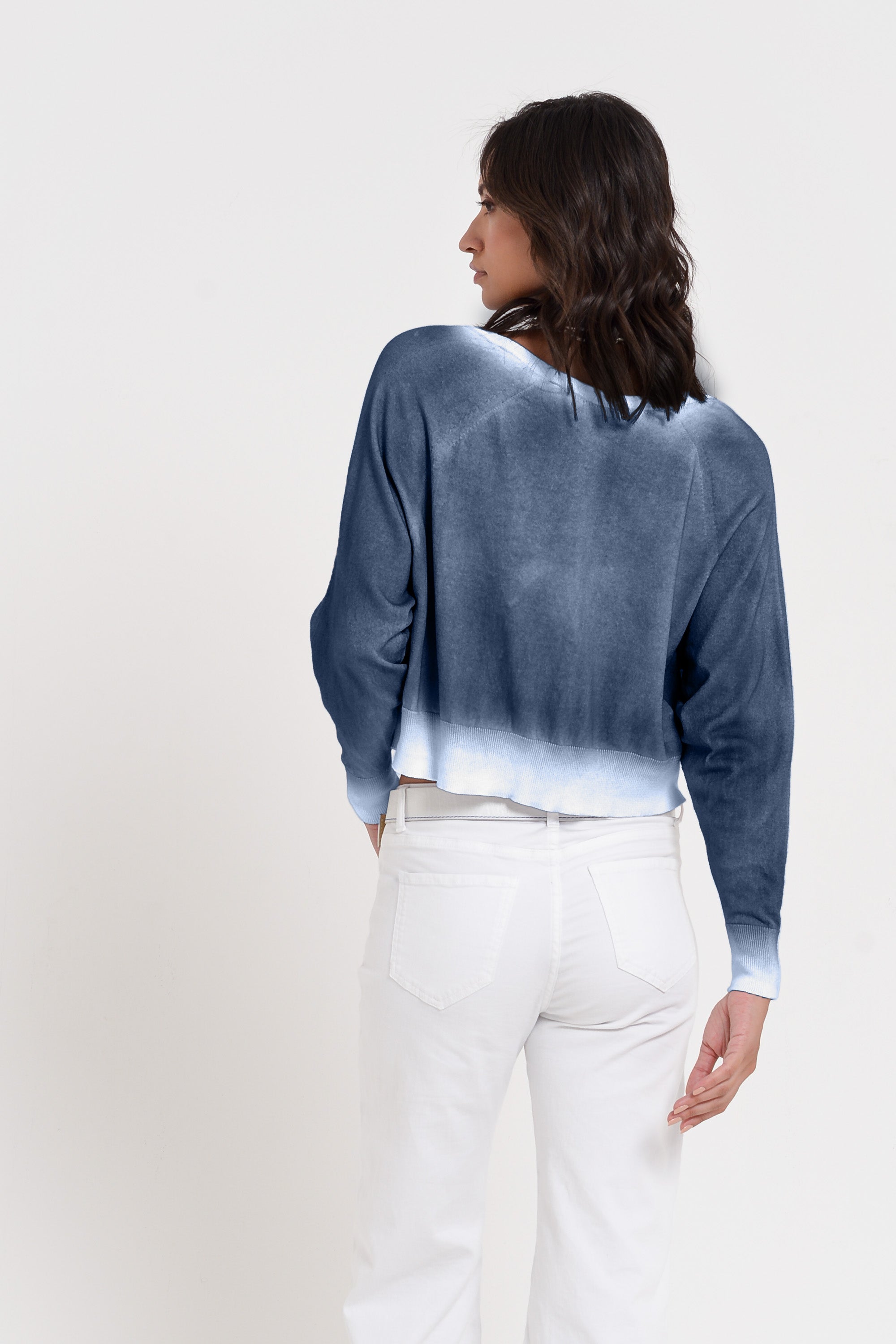 Raven Cardi in Spray Art - Whale