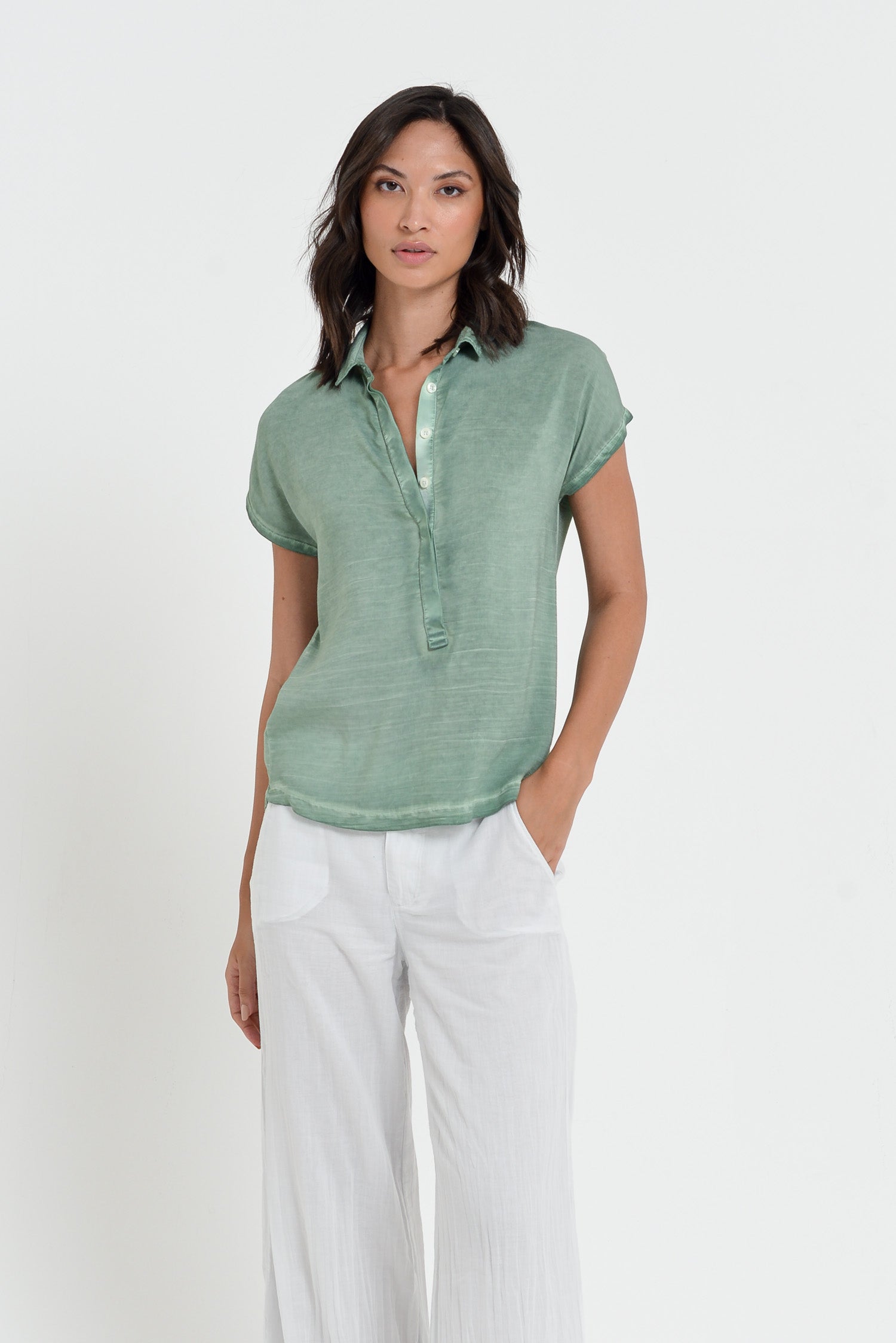 Love Letter Polo Shirt - Juniper