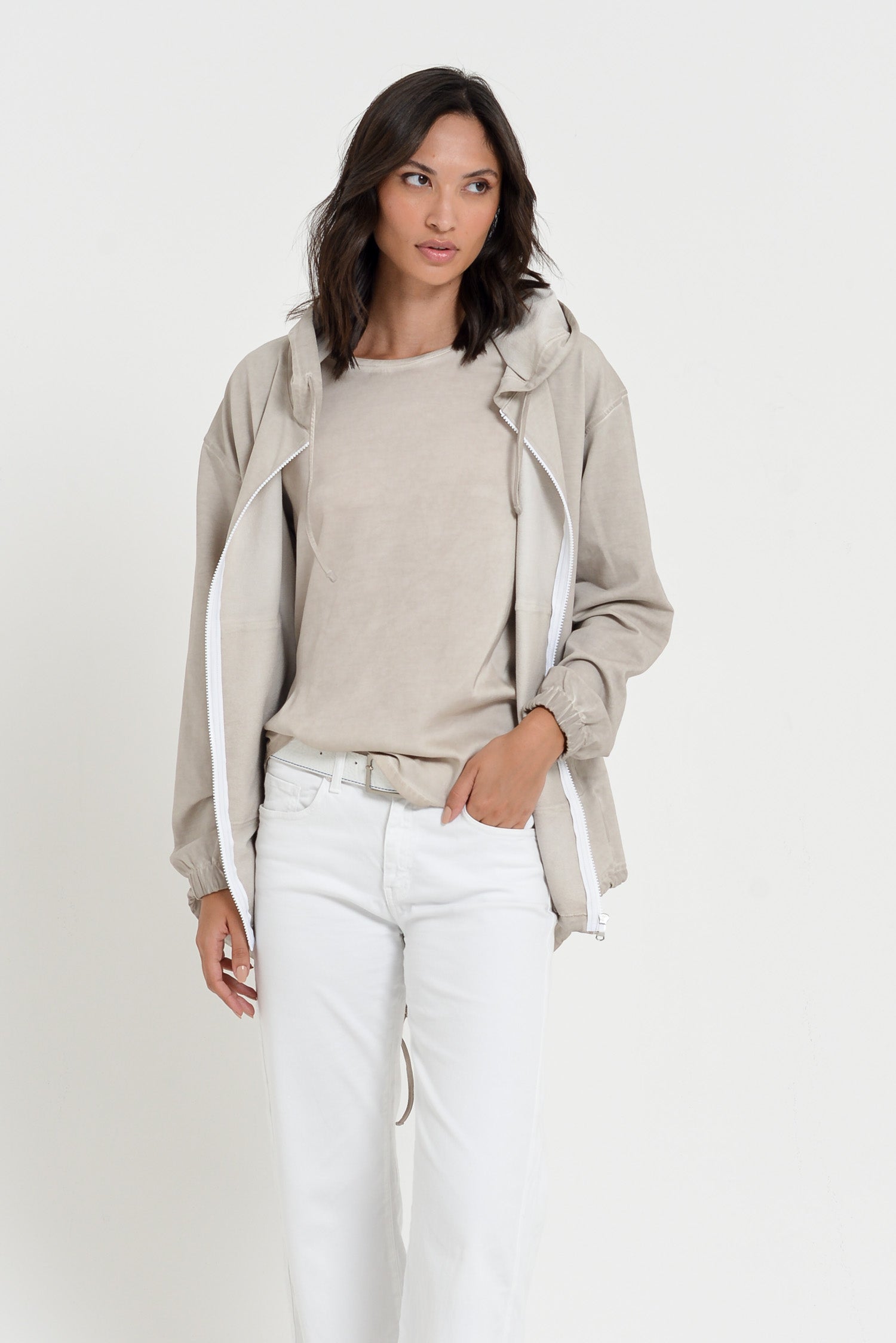 Western Parka - Women’s Full Zip Hooded Fleece Parka - Canapa