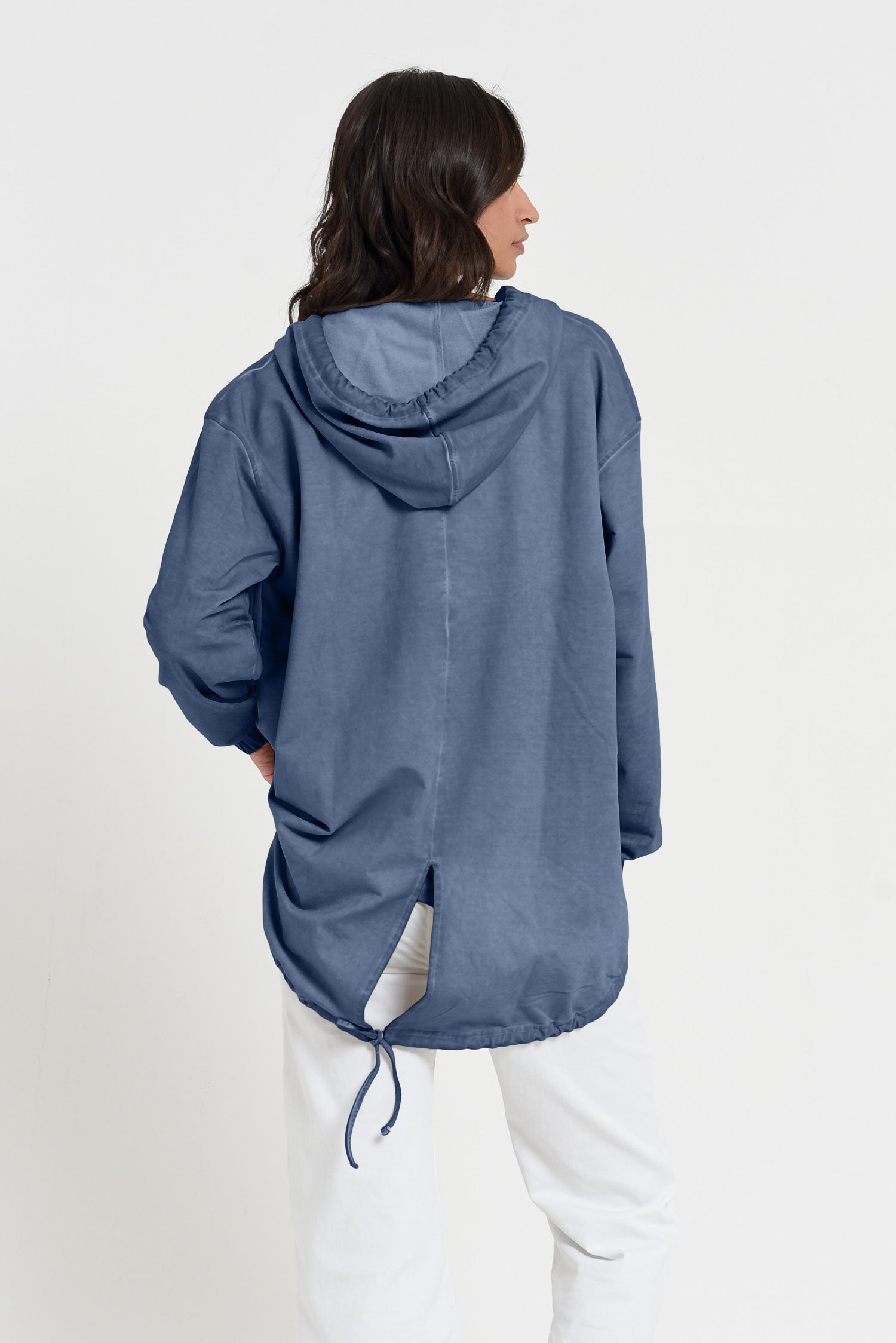Western Parka - Women’s Full Zip Hooded Fleece Parka - Whale