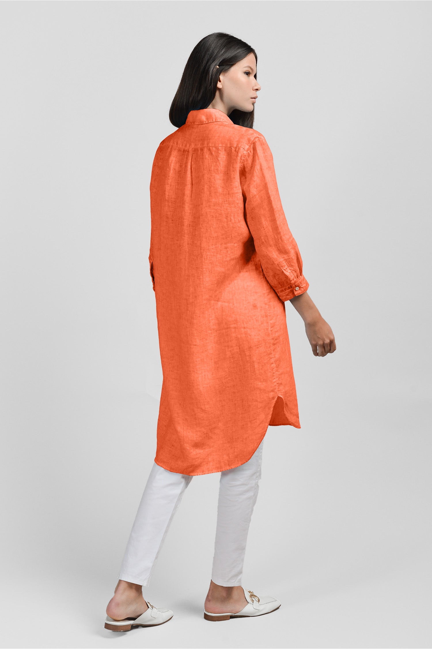 Midi Shirtdress Linen - Spritz