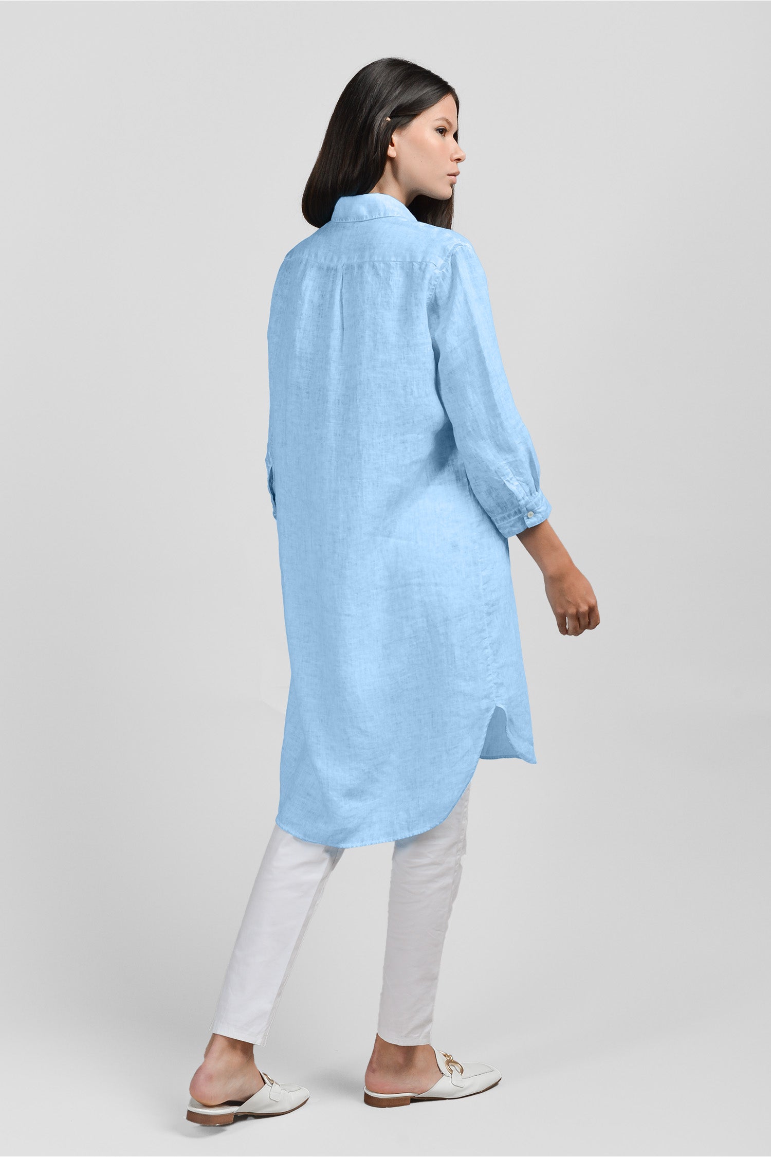 Midi Shirtdress Linen - Viking