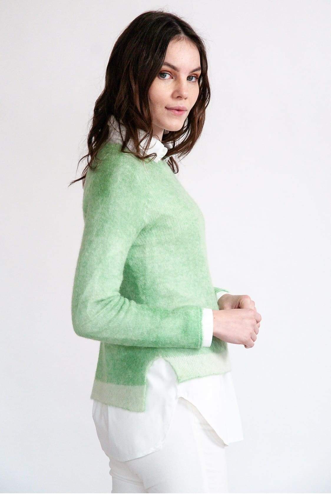 Alpaca Crew Neck Mint - Sweaters