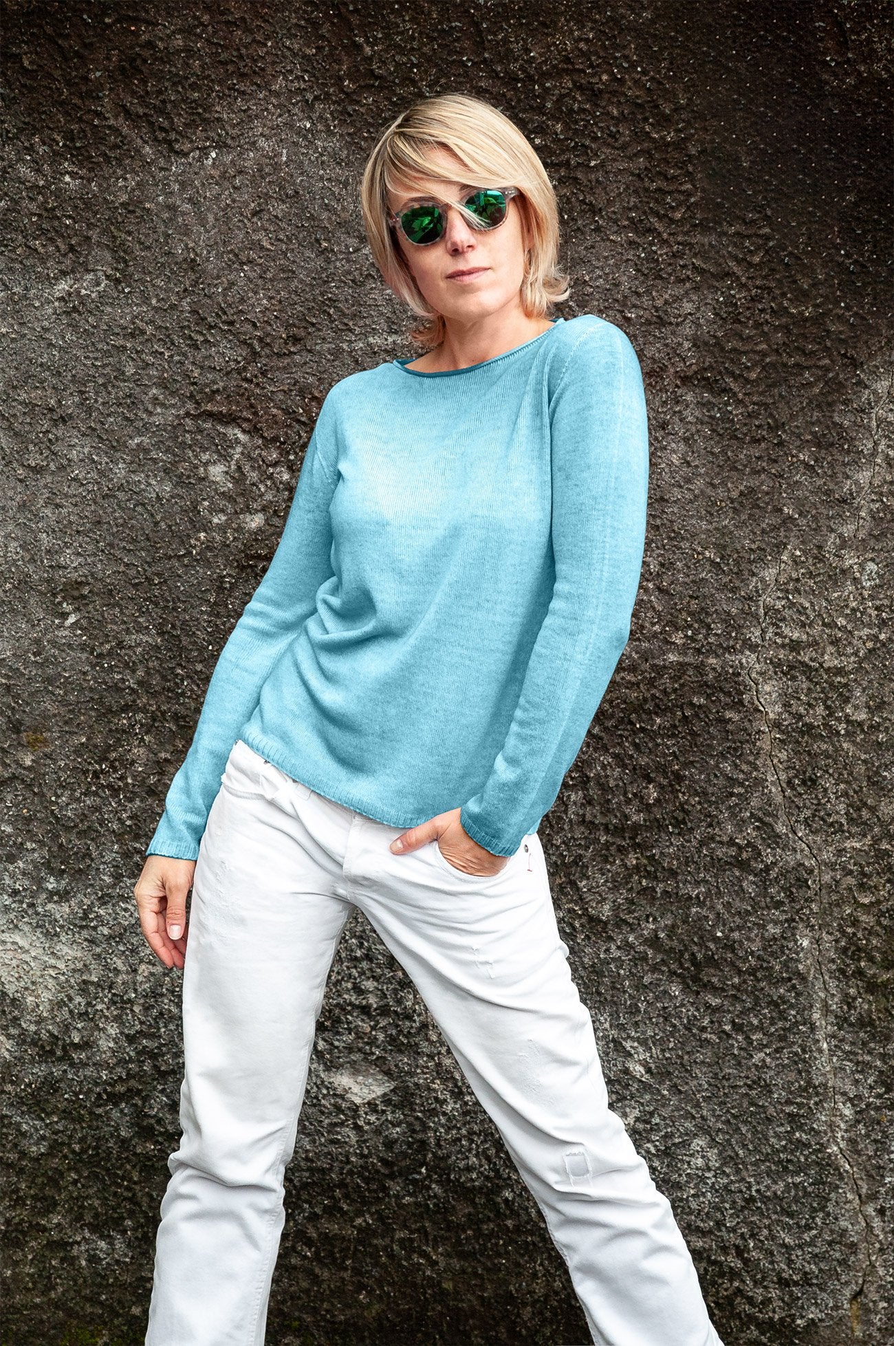 Colby Cashmere - Acqua - Sweaters