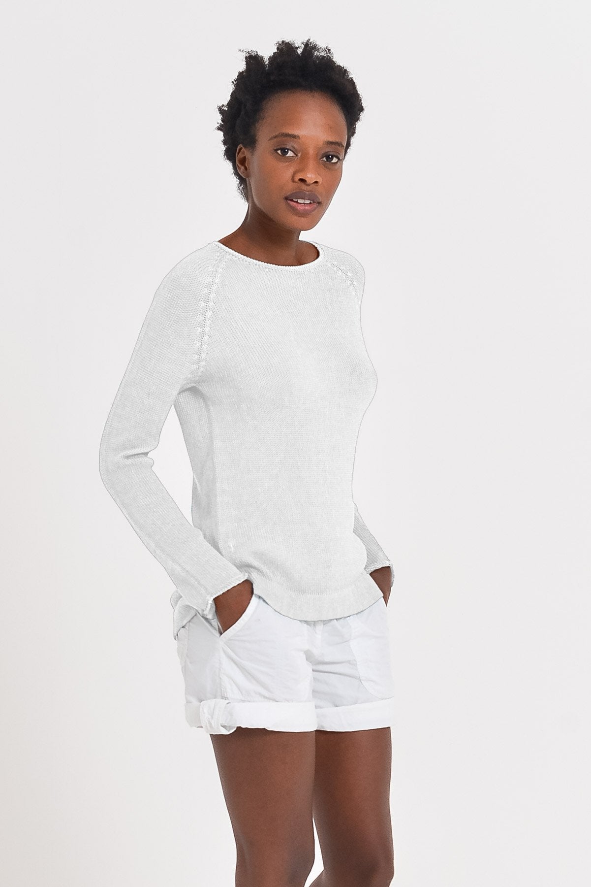 Cotton Cloud Pullover - Bianco - Sweaters