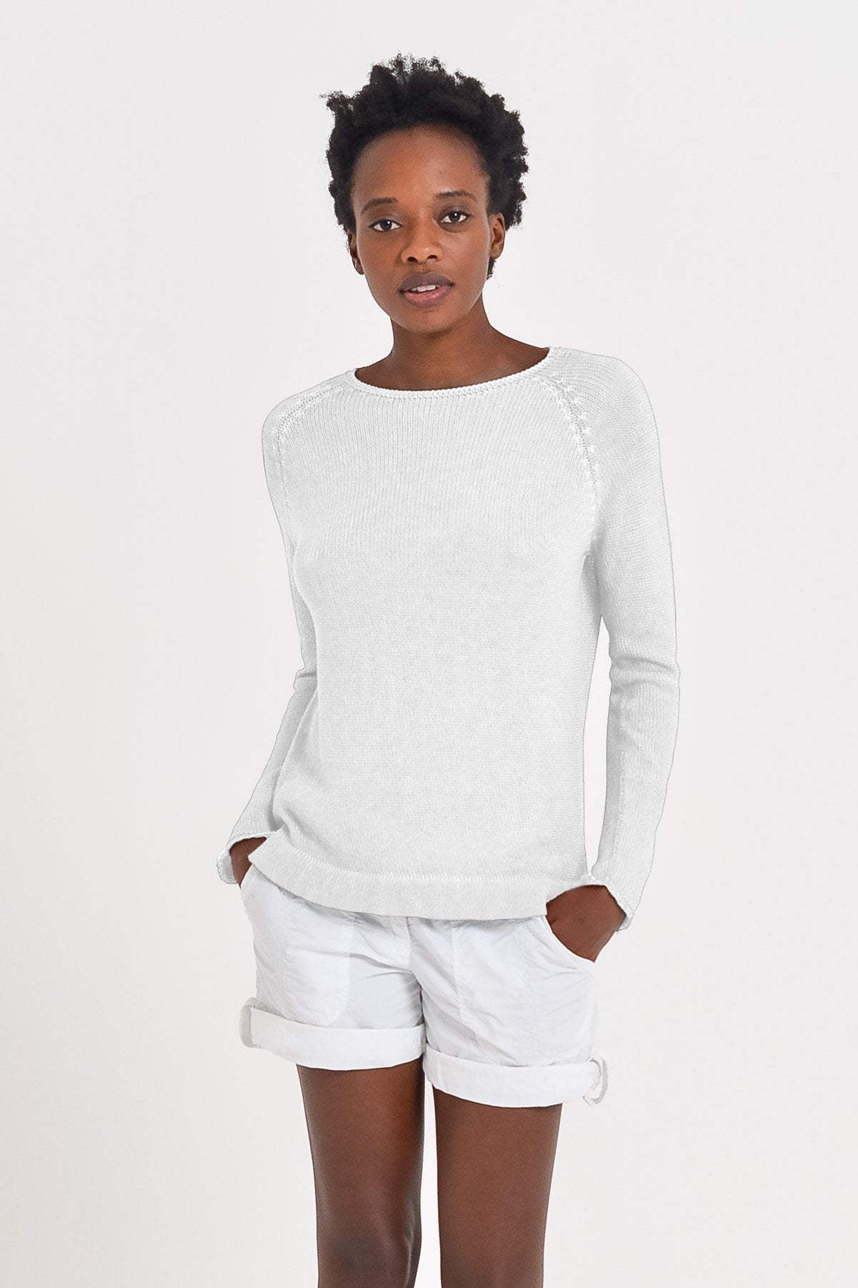 Cotton Cloud Pullover - Bianco - Sweaters