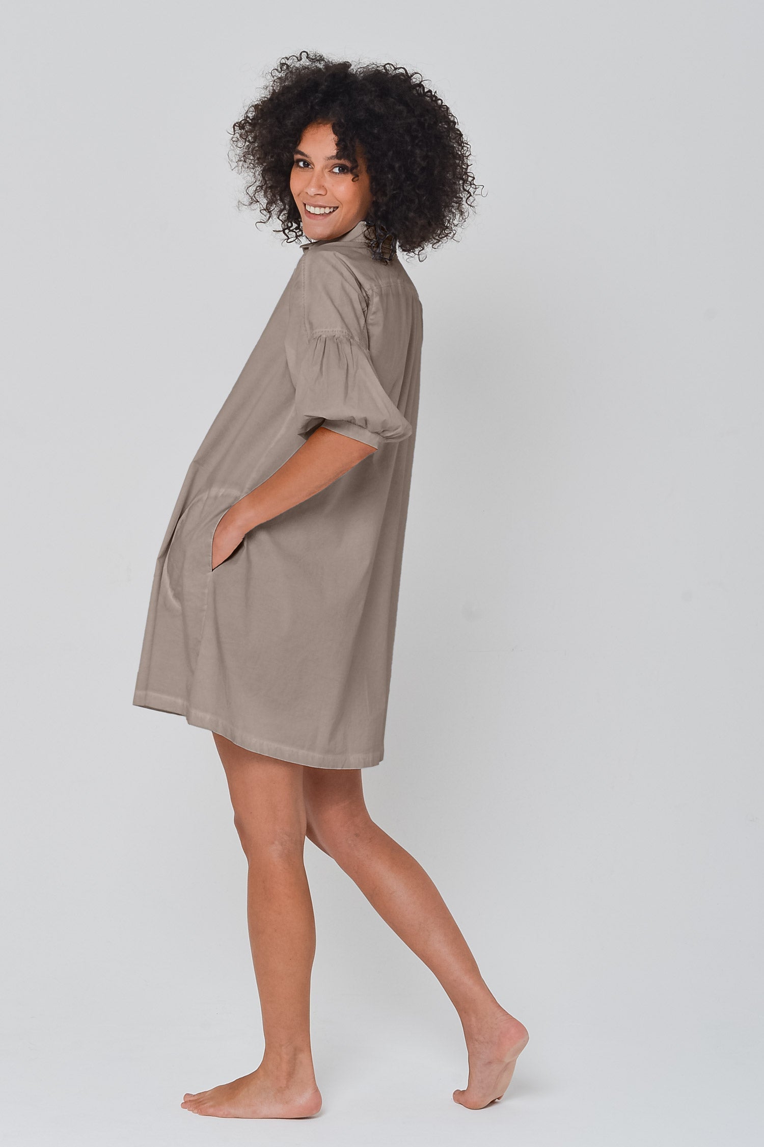 Day Off Poplin Shirtdress in Reef