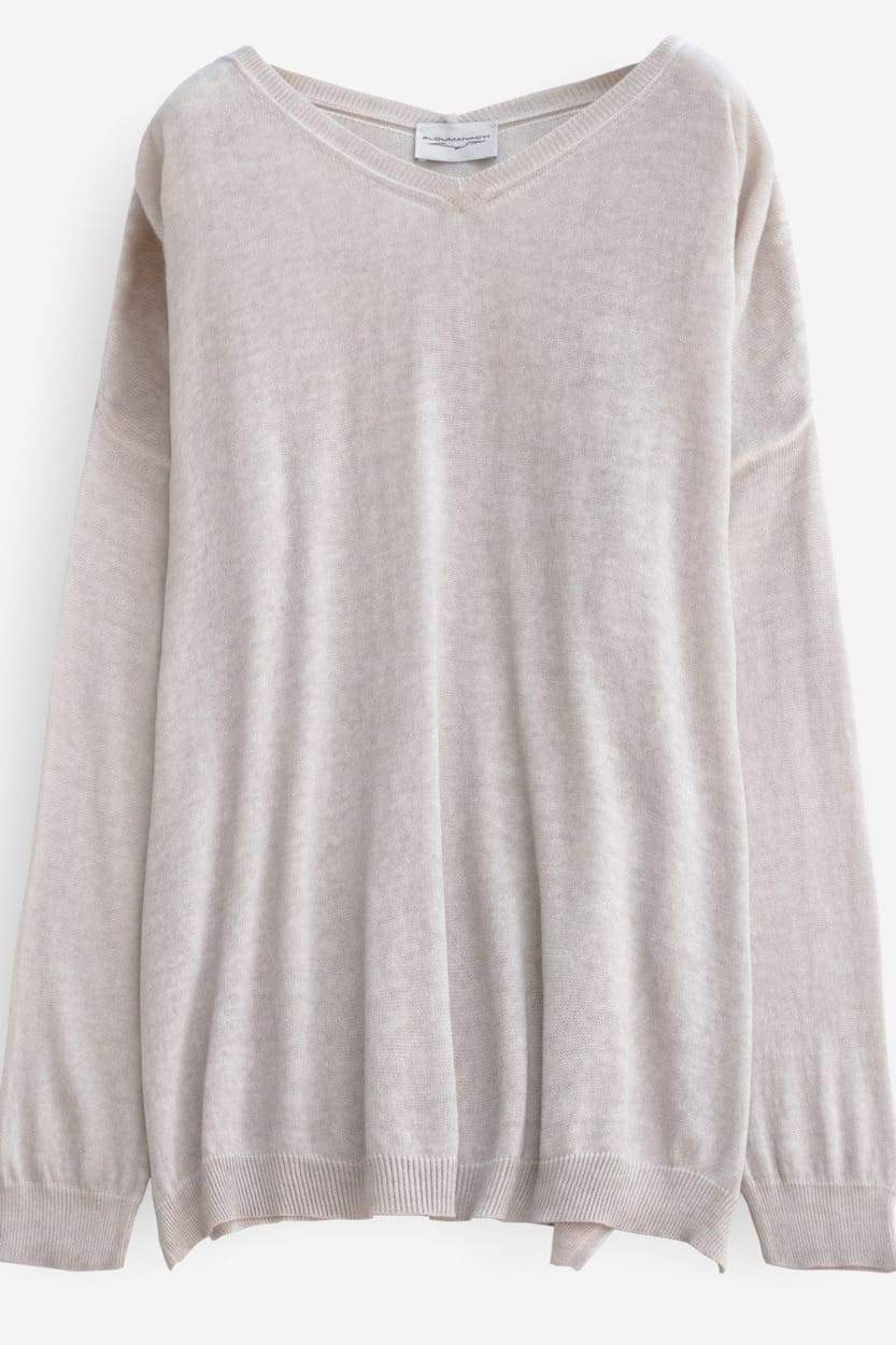 Doubel V-Neck Pull - Canapa - Sweater