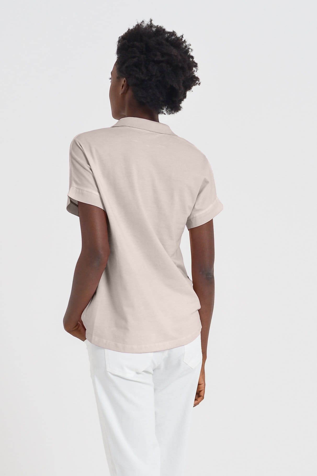Drop Shoulder Polo Shirt - Canapa - Polos