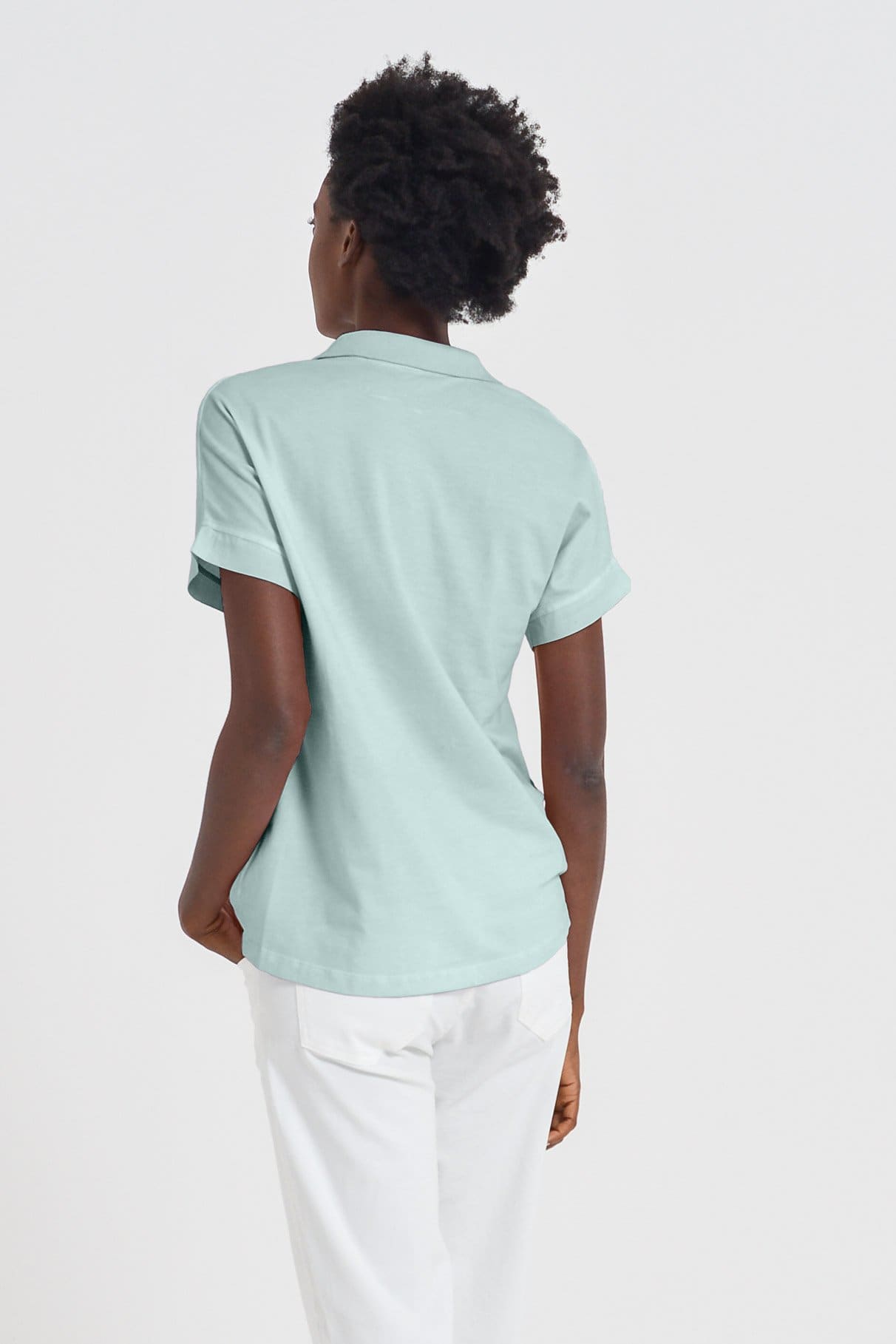 Drop Shoulder Polo Shirt - Tahiti - Polos