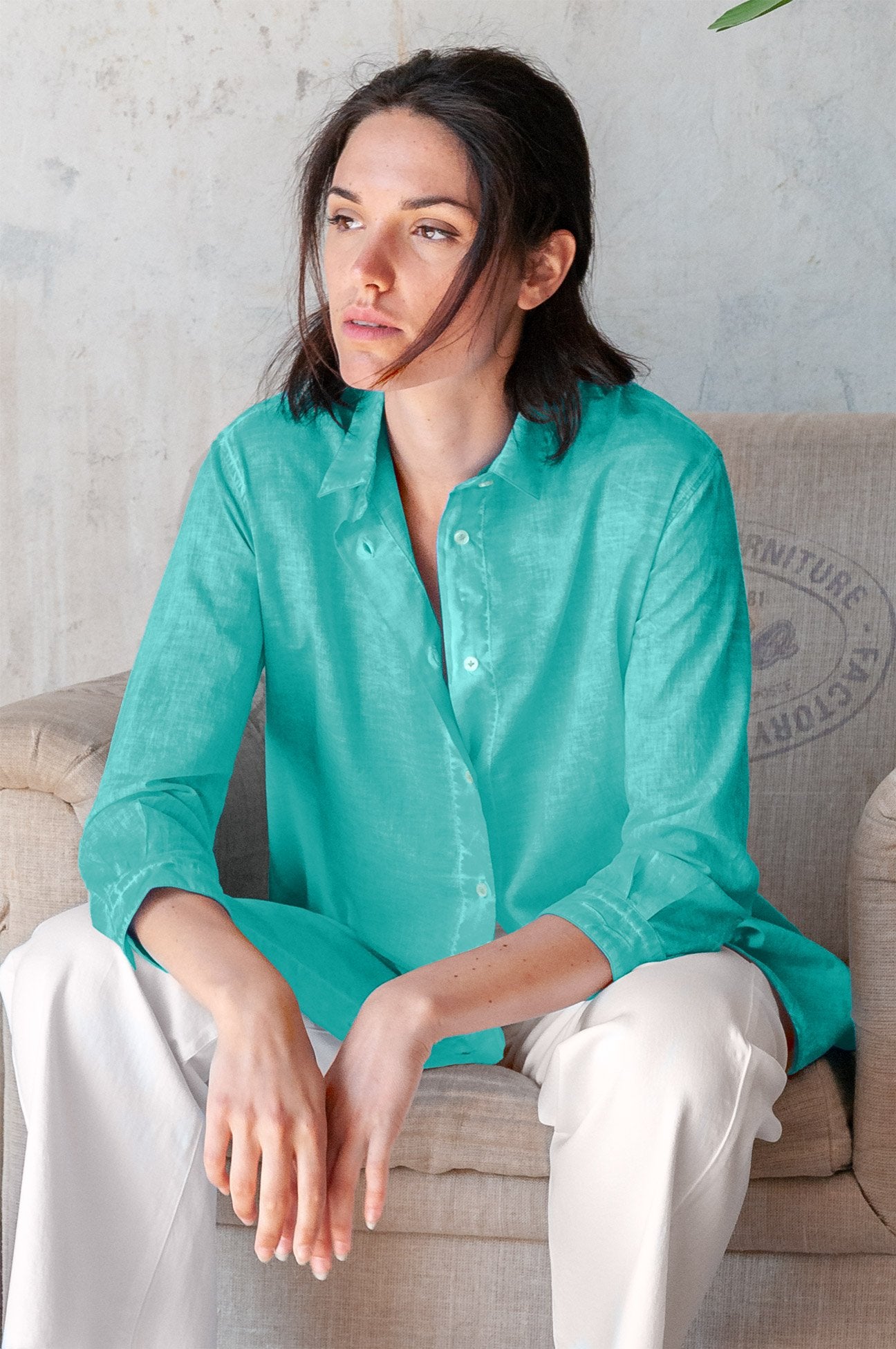 Effortless Voile Open Tunic - Paraggi - Shirtdress