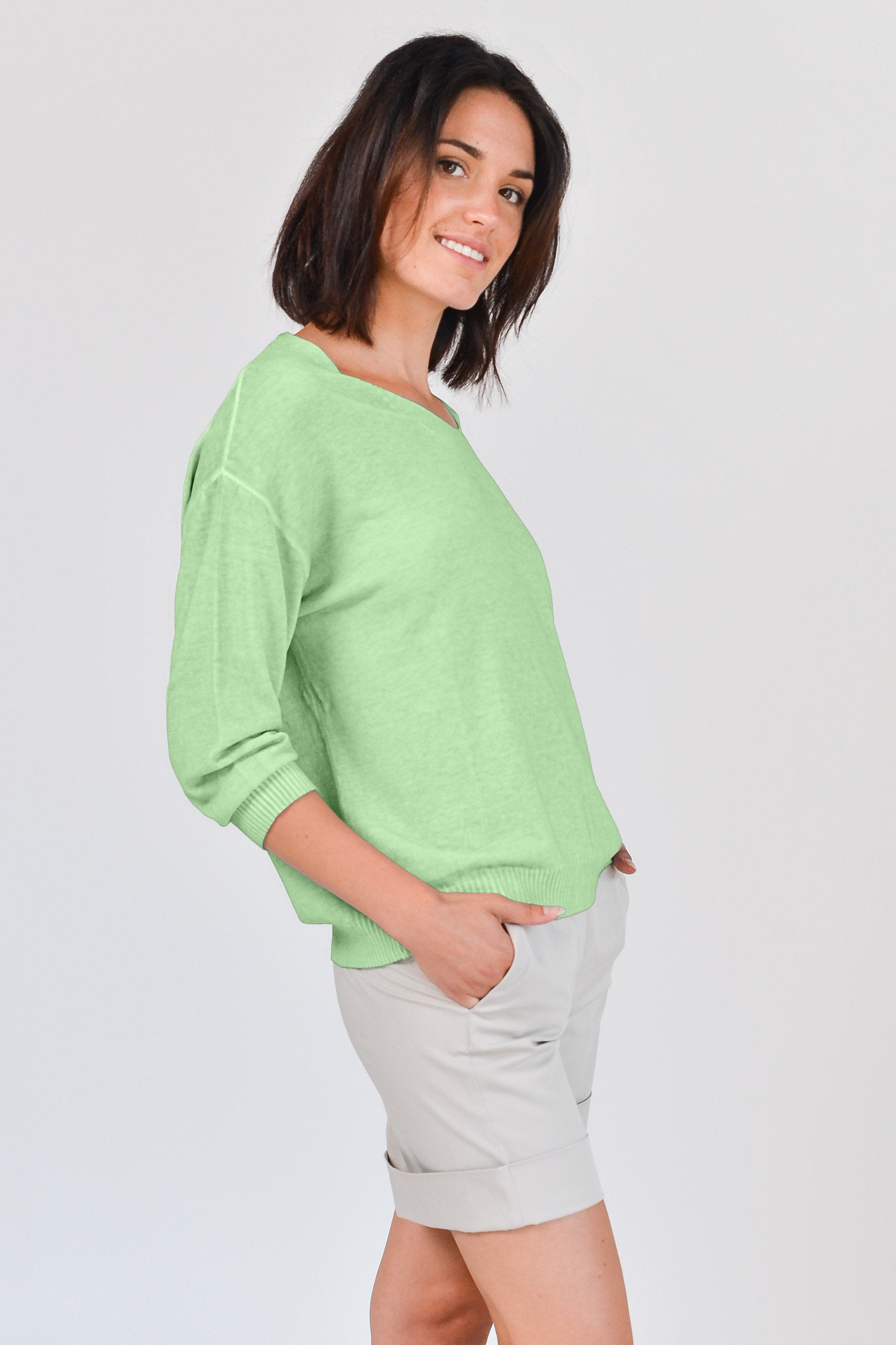 Egg Shaped Cotton Sweater - Antigua - Sweaters