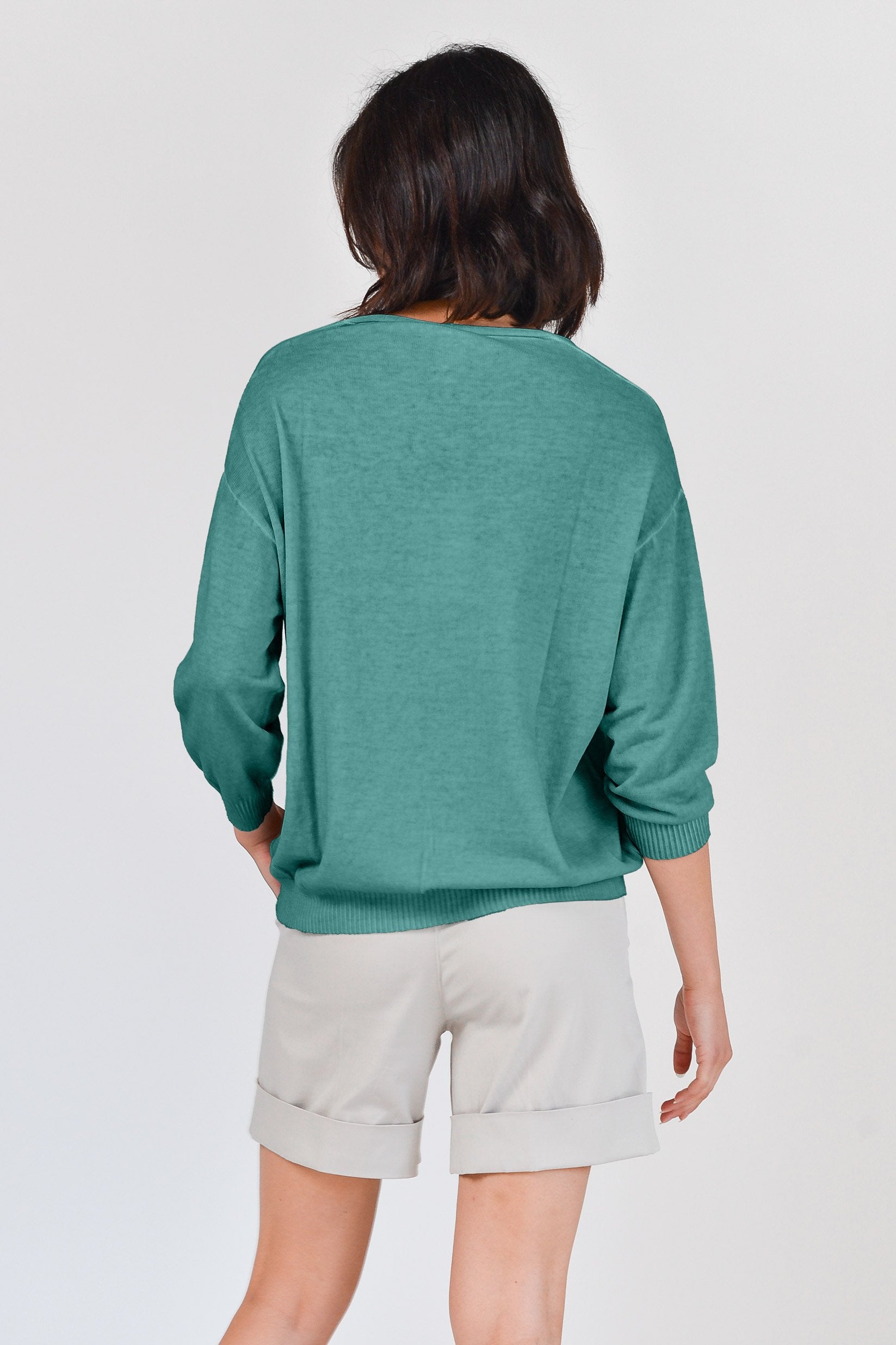 Egg Shaped Cotton Sweater - Bahama - Sweaters