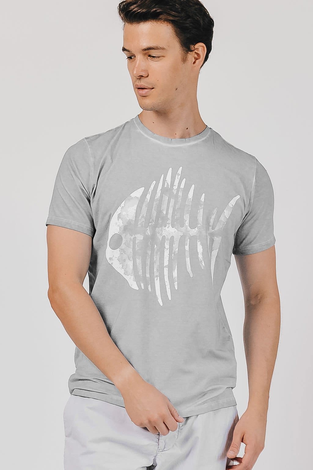 Fishbone T-Shirt - Marmo