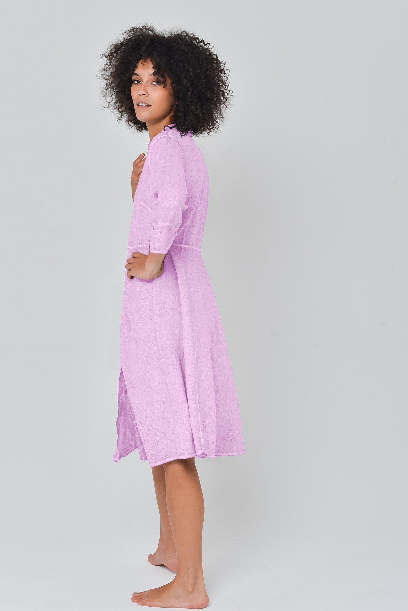 Fitted Shirtdress in Quarzo