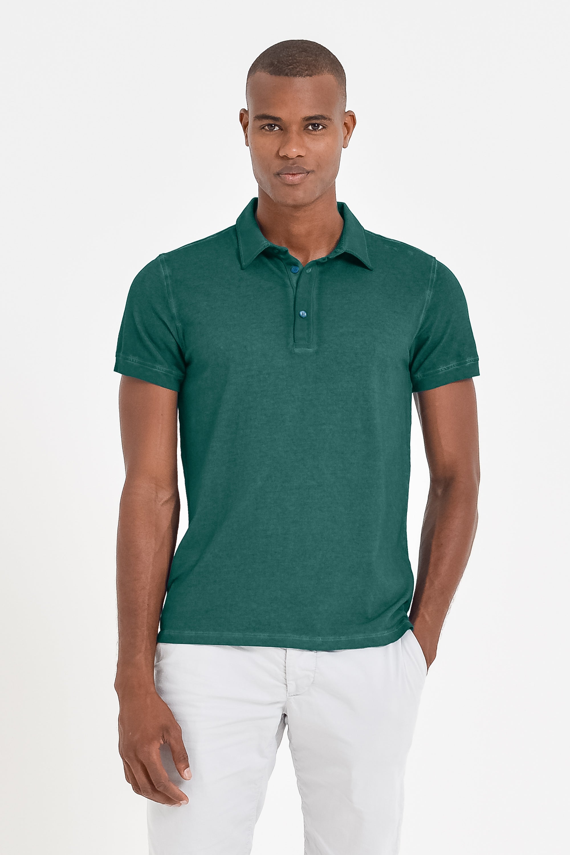 Hampton Polo Shirt - Lagoon - Polos