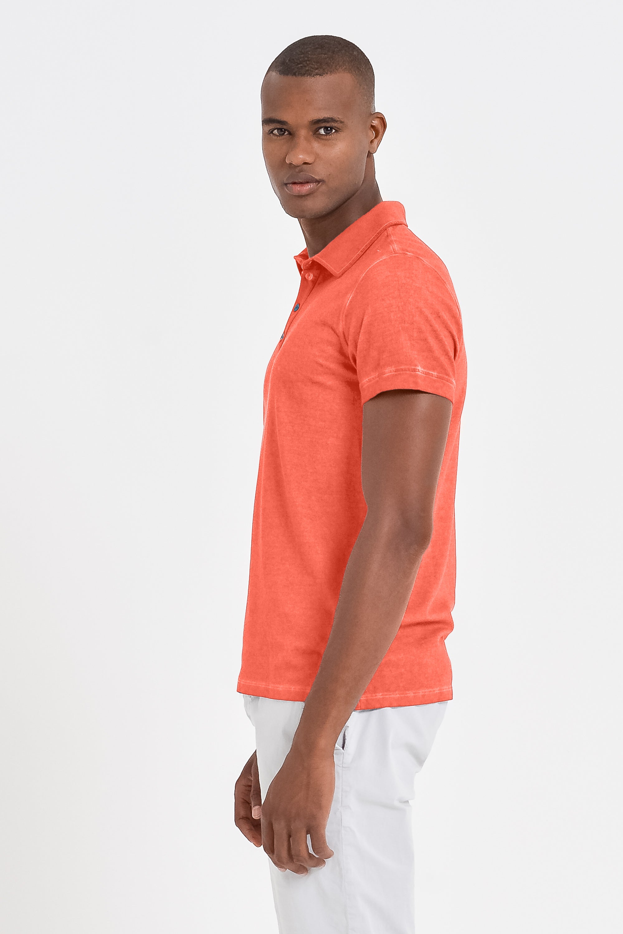 Hampton Polo Shirt - Lobster - Polos