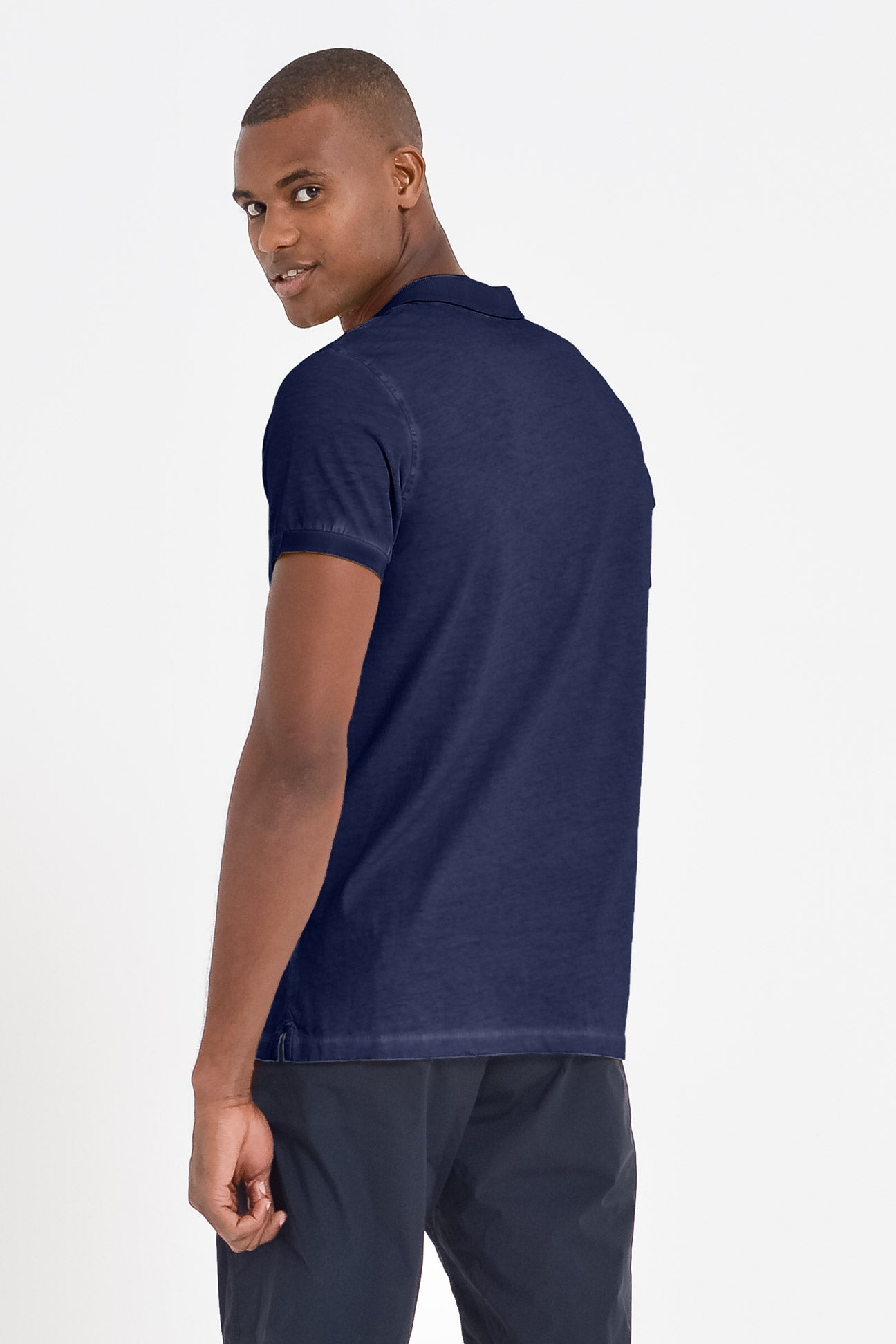Jersey Polo Shirt - Navy - Polos