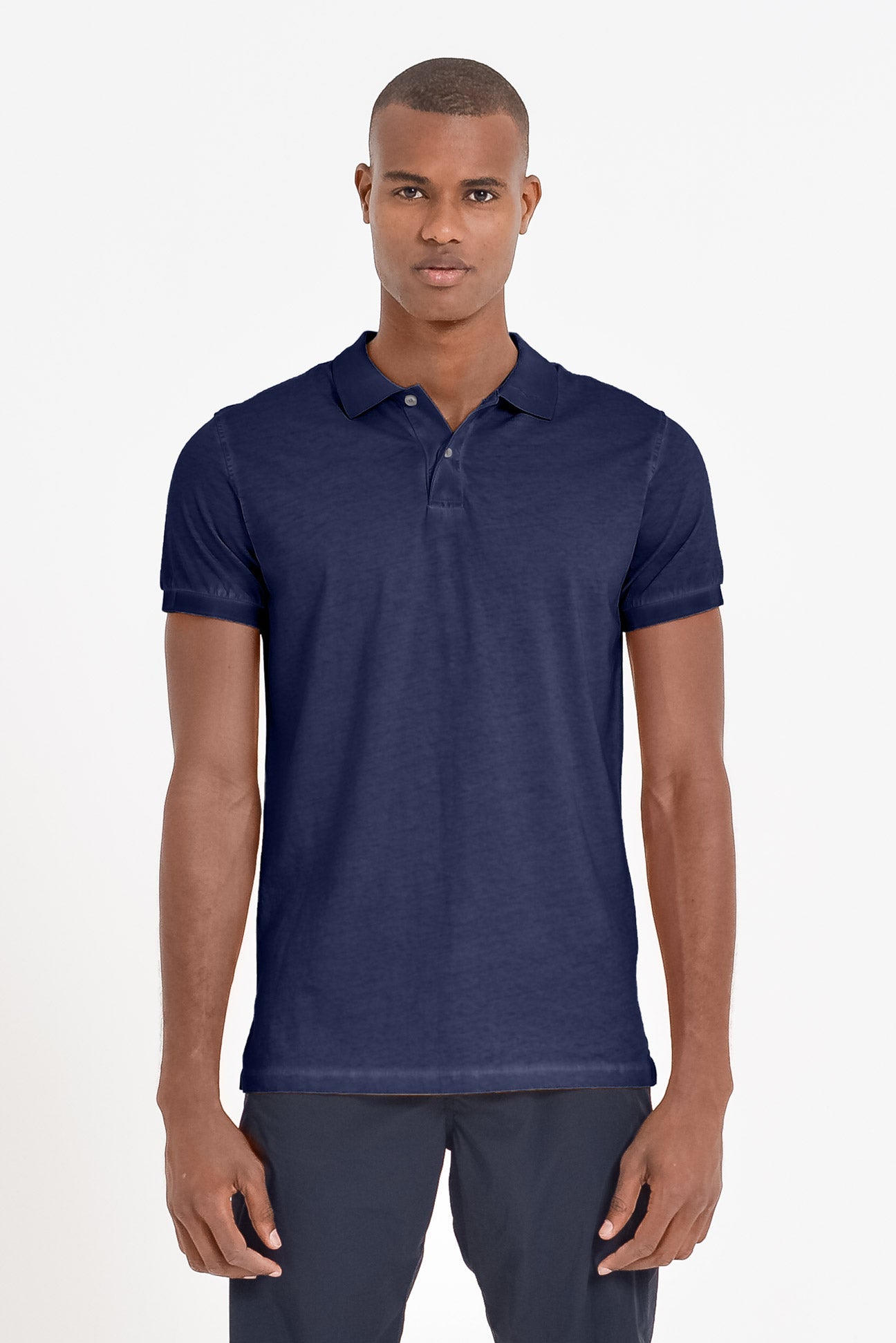 Jersey Polo Shirt - Navy - Polos