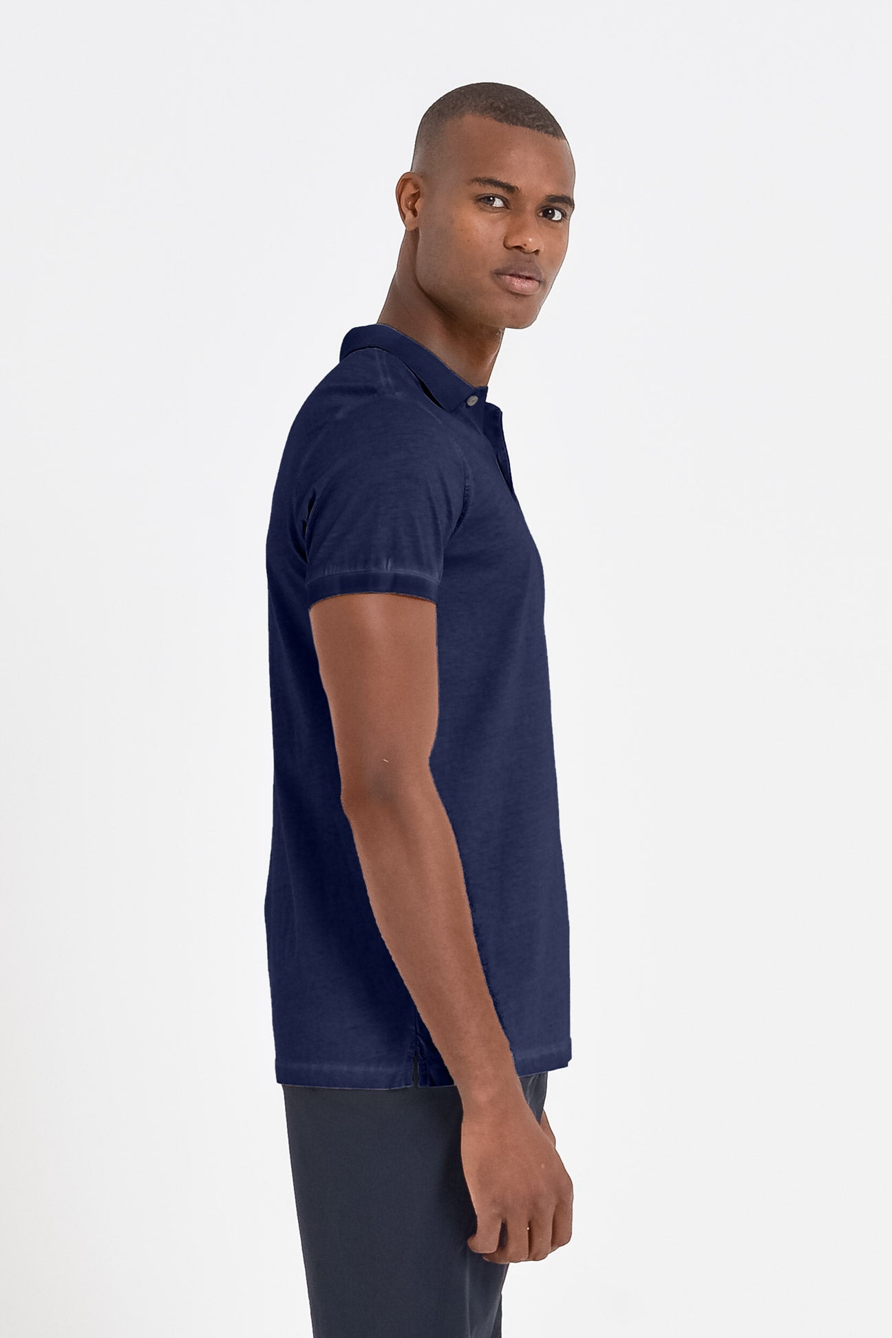 Jersey Polo Shirt - Navy - Polos
