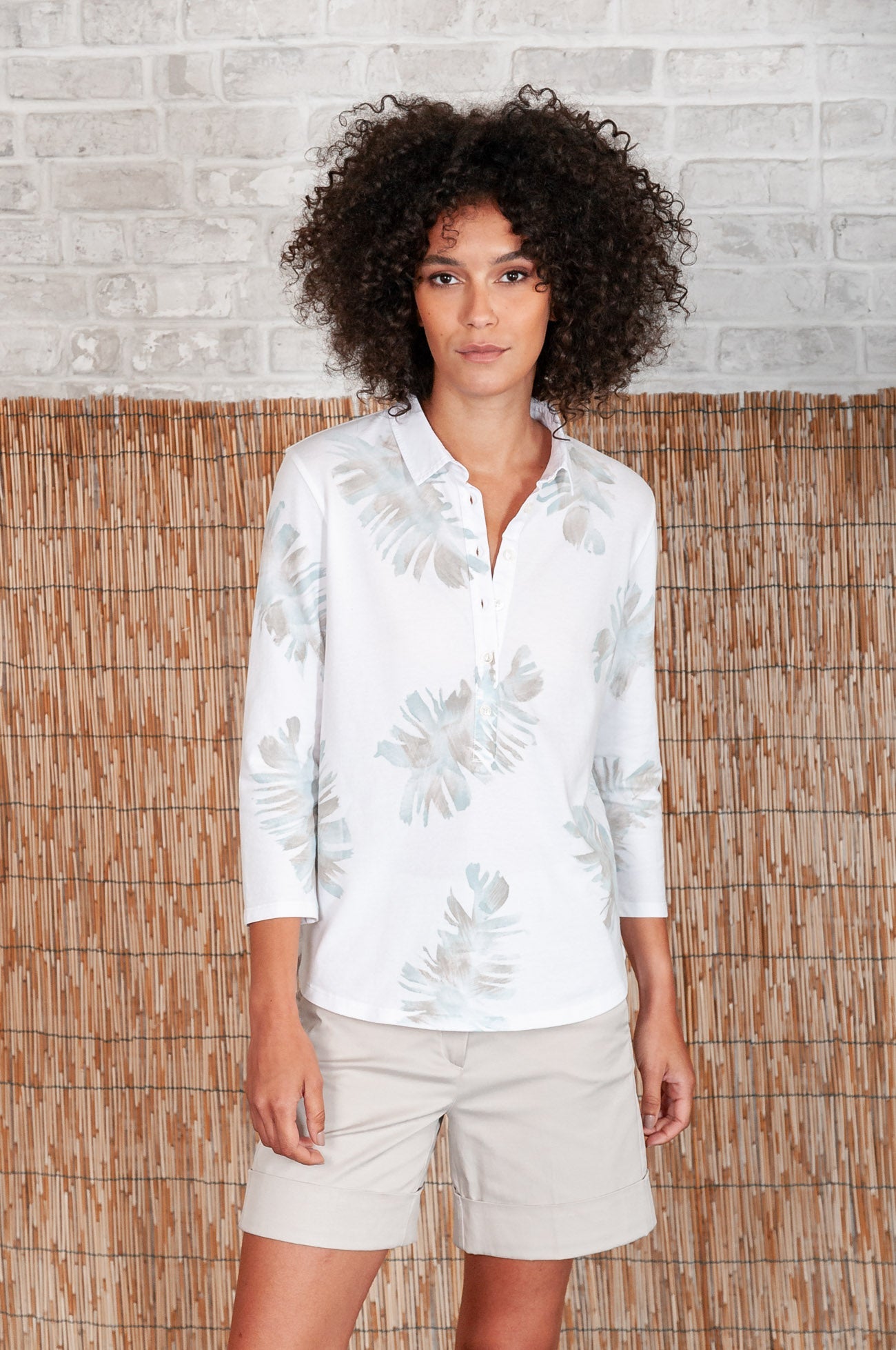 Leaf Art Pelican Polo in Shark - Polos