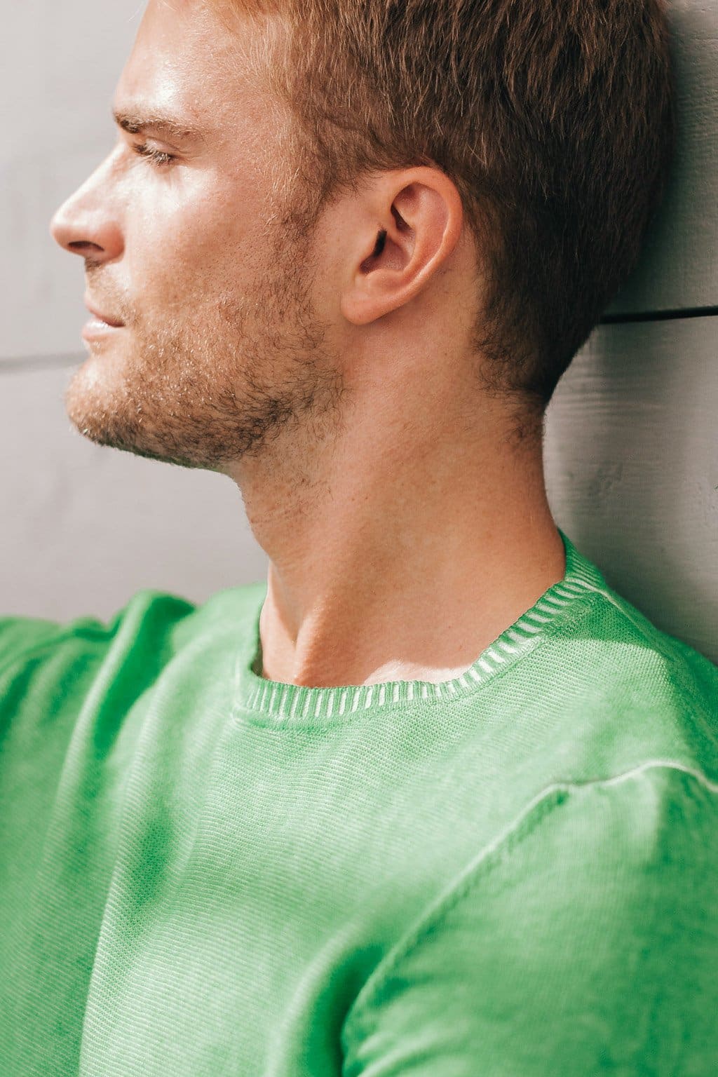 Lightweight Textured Crew Neck Sweater - Martinica -