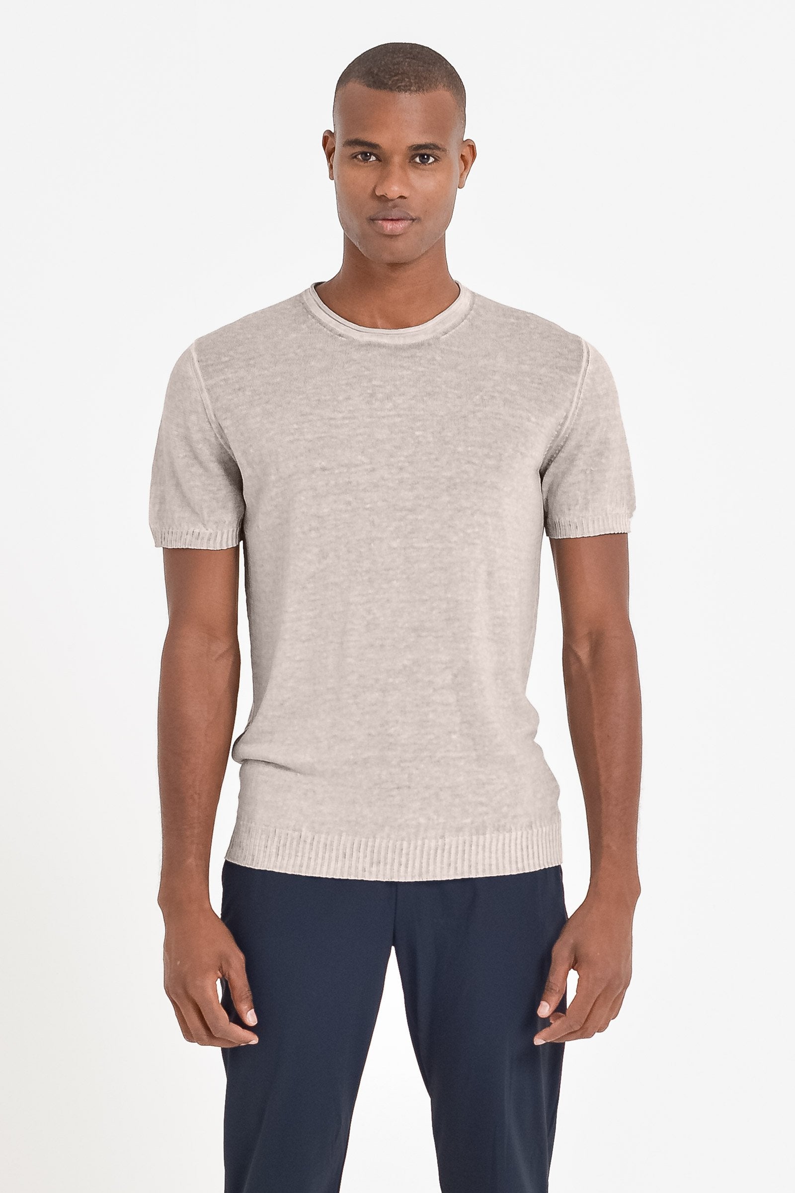 Linen Knit T-Shirt - Canapa