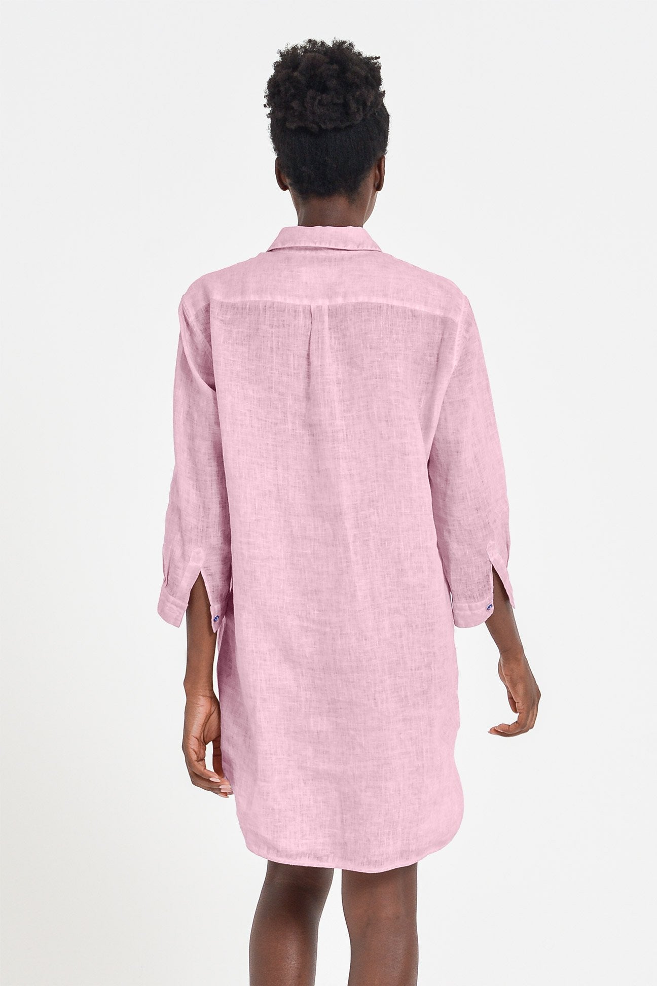 Linen Mini Shirtdress - Bali