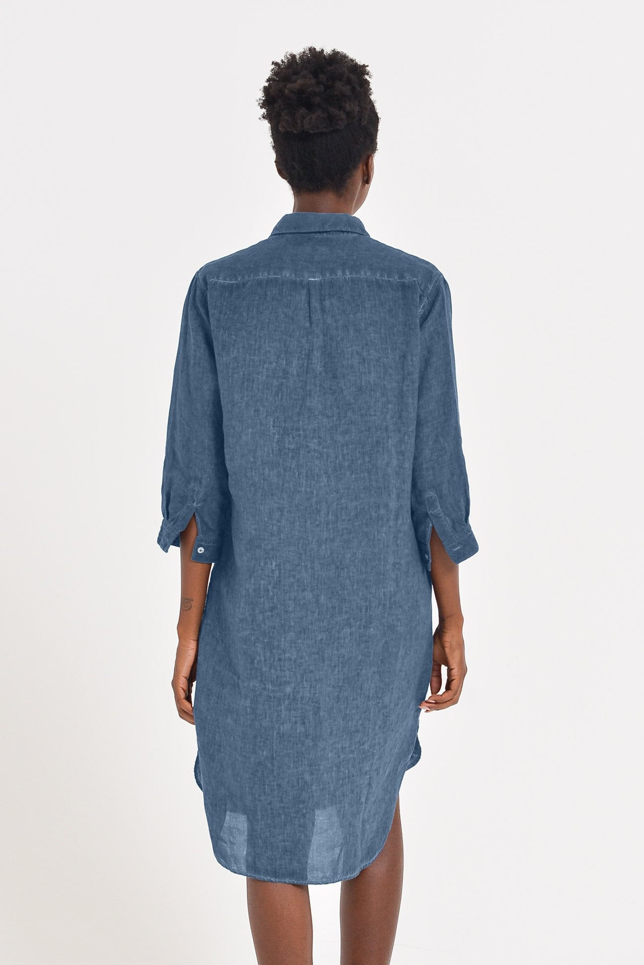 Long Linen Tunic - Jeans - Shirtdress