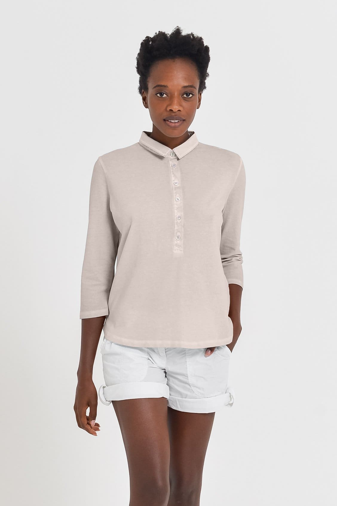 Loose Fit Polo Shirt - Canapa - Polos