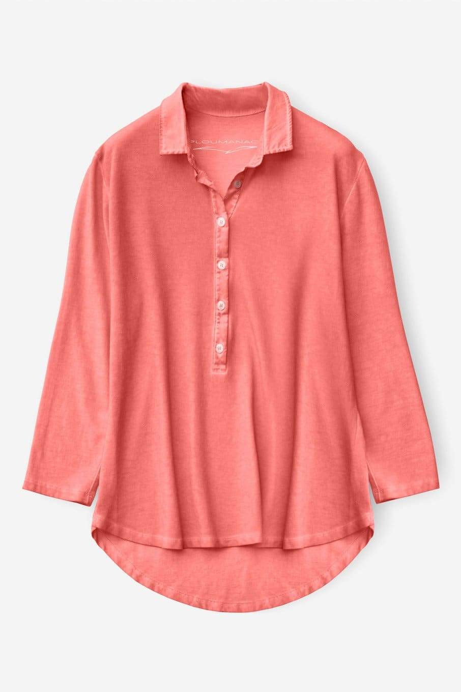 Loose Fit Polo Shirt - Hibiscus - Polos