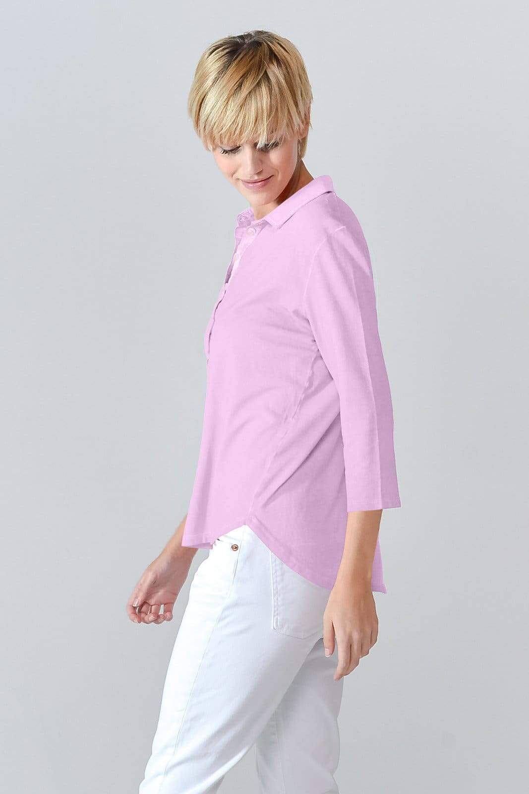 Loose Fit Polo Shirt - Quarzo - Polos