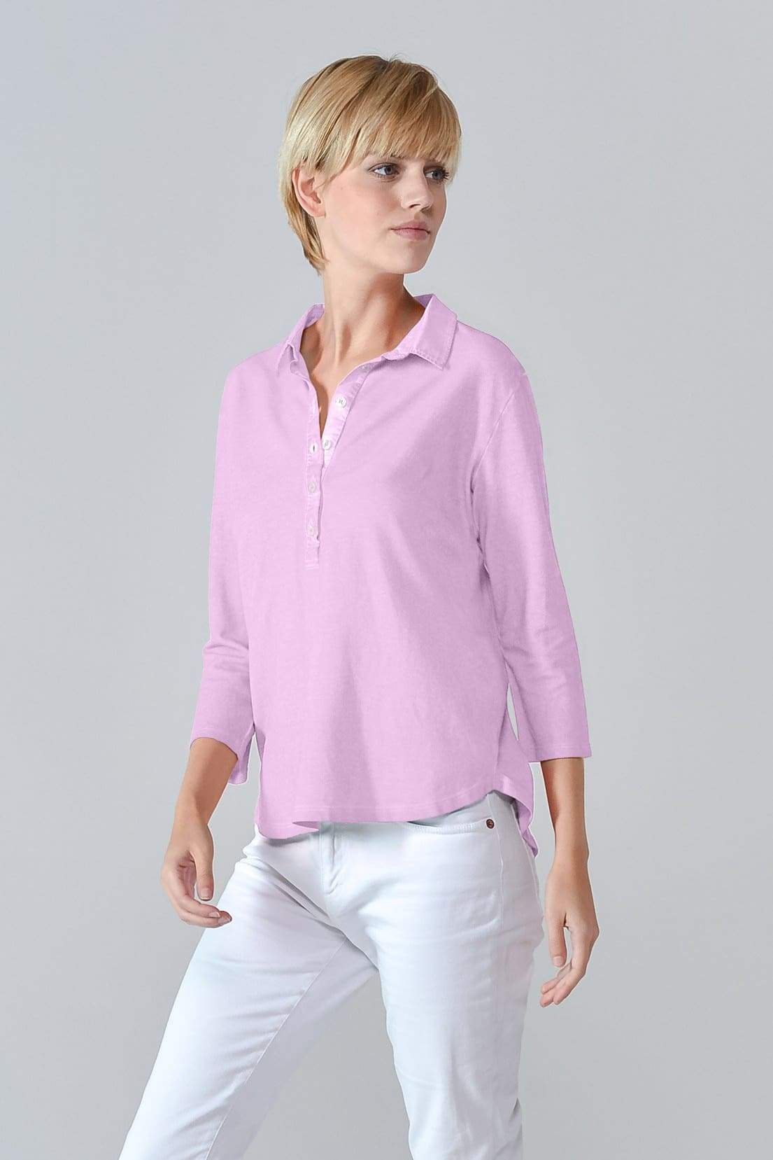 Loose Fit Polo Shirt - Quarzo - Polos