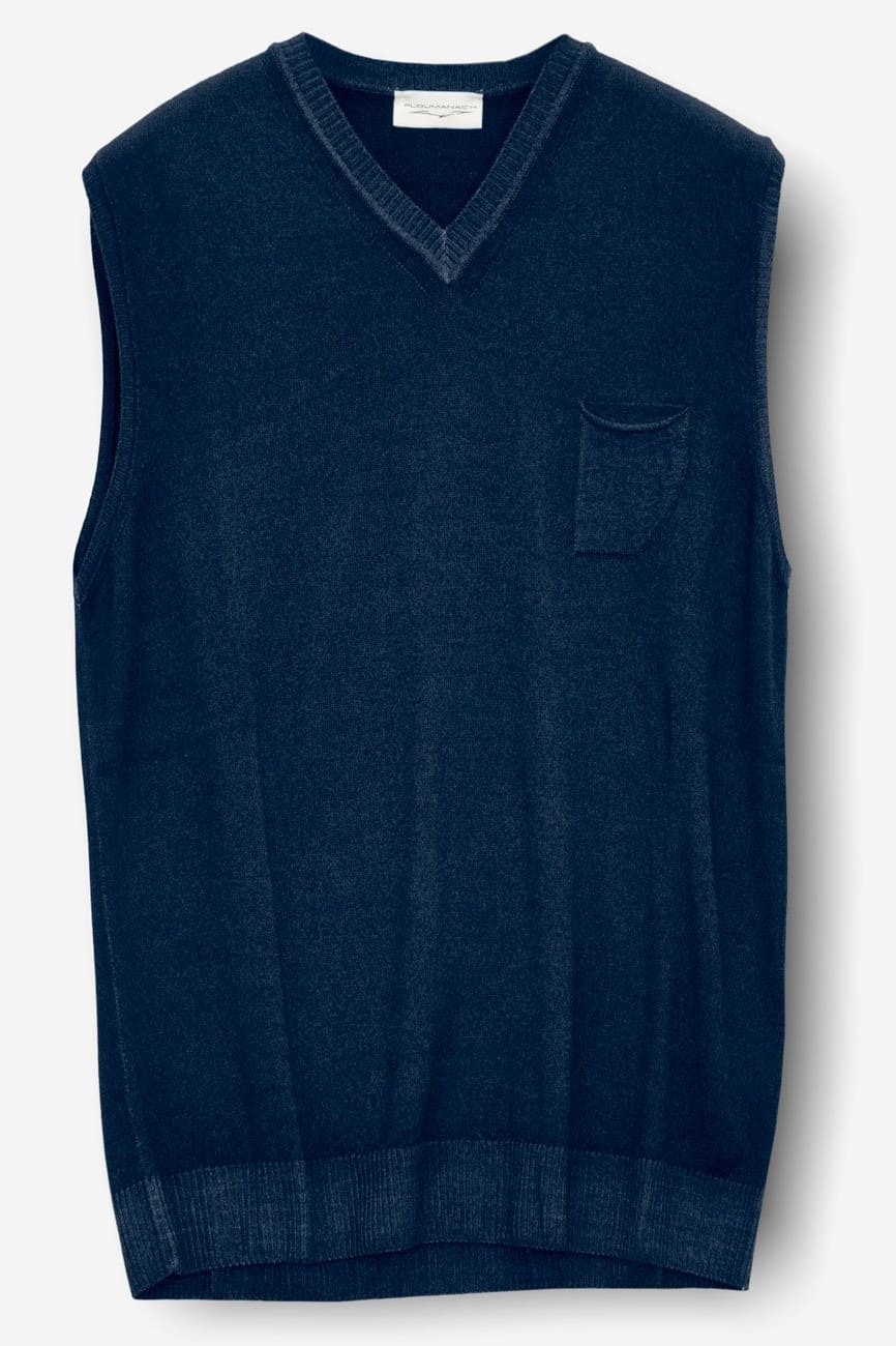 Mey - Navy Merino Vest - Sweaters