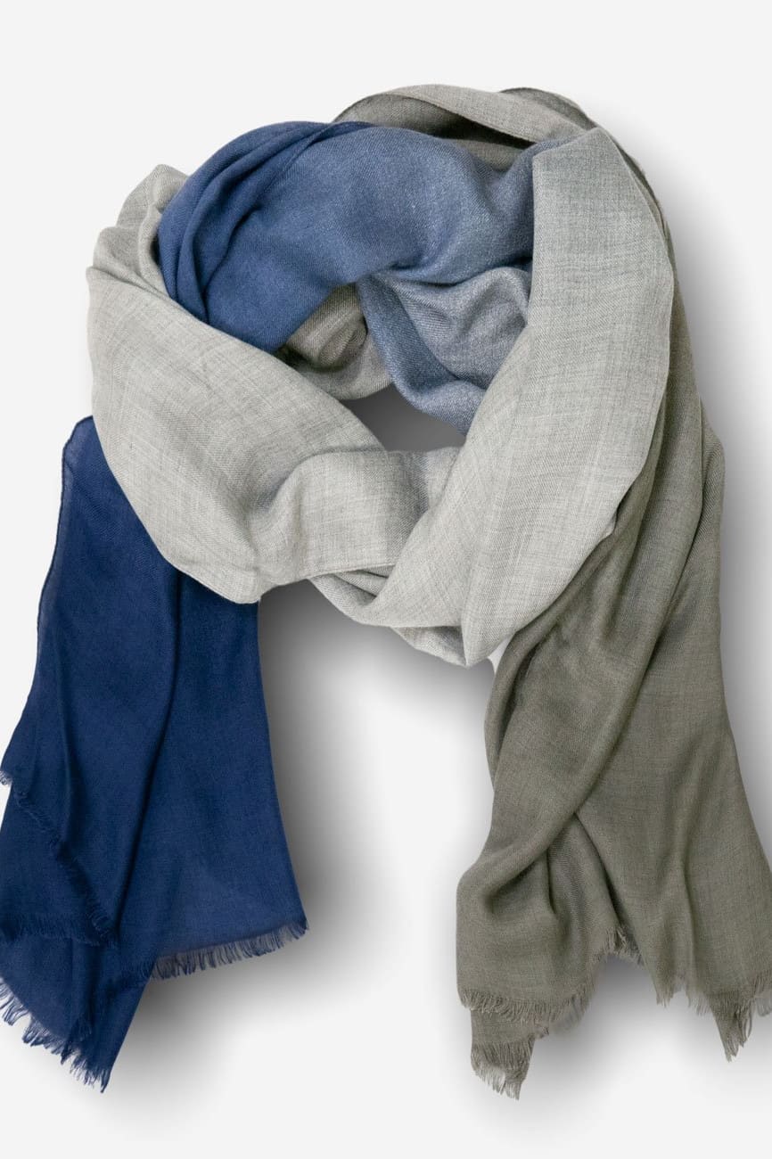 Modal Scarf in Blue & Grey - O/S