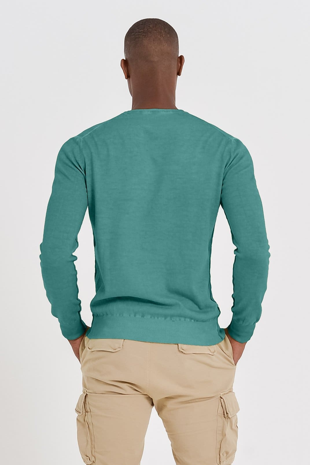 V-Neck Cotton Sweater - Bahama - Sweaters