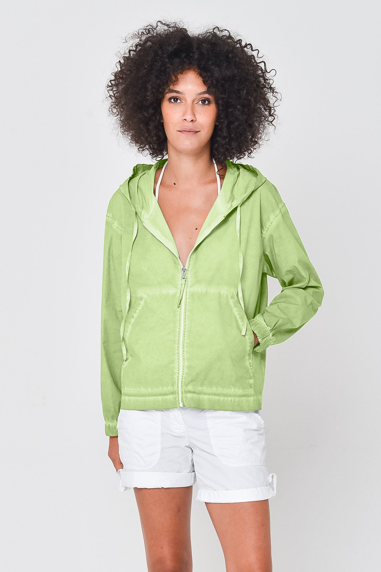 Pique Bomber Jacket - Kiwi - Jackets