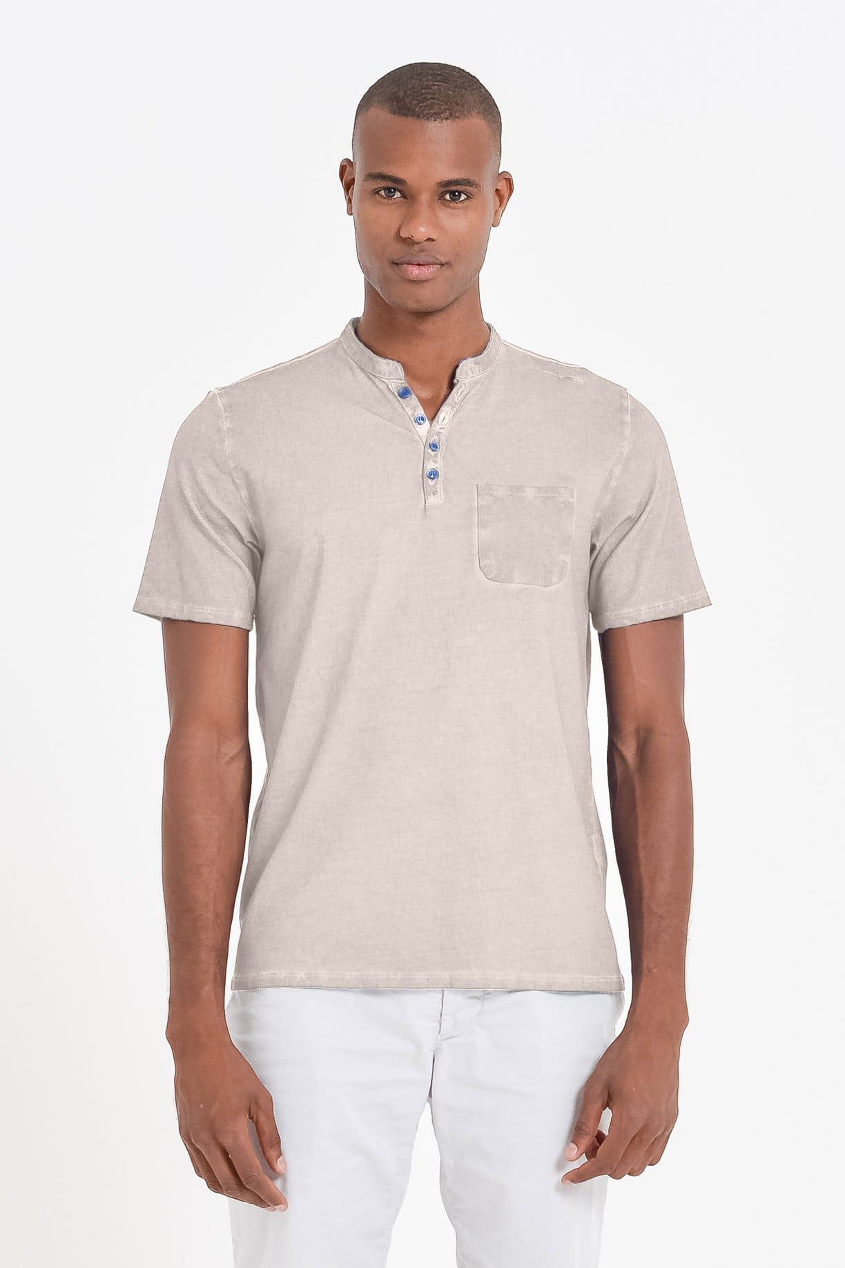 Pique Henley - Canapa - T-Shirt