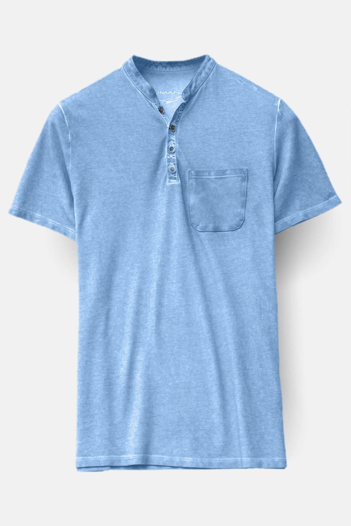 Pique Henley - Cielo - T-Shirt