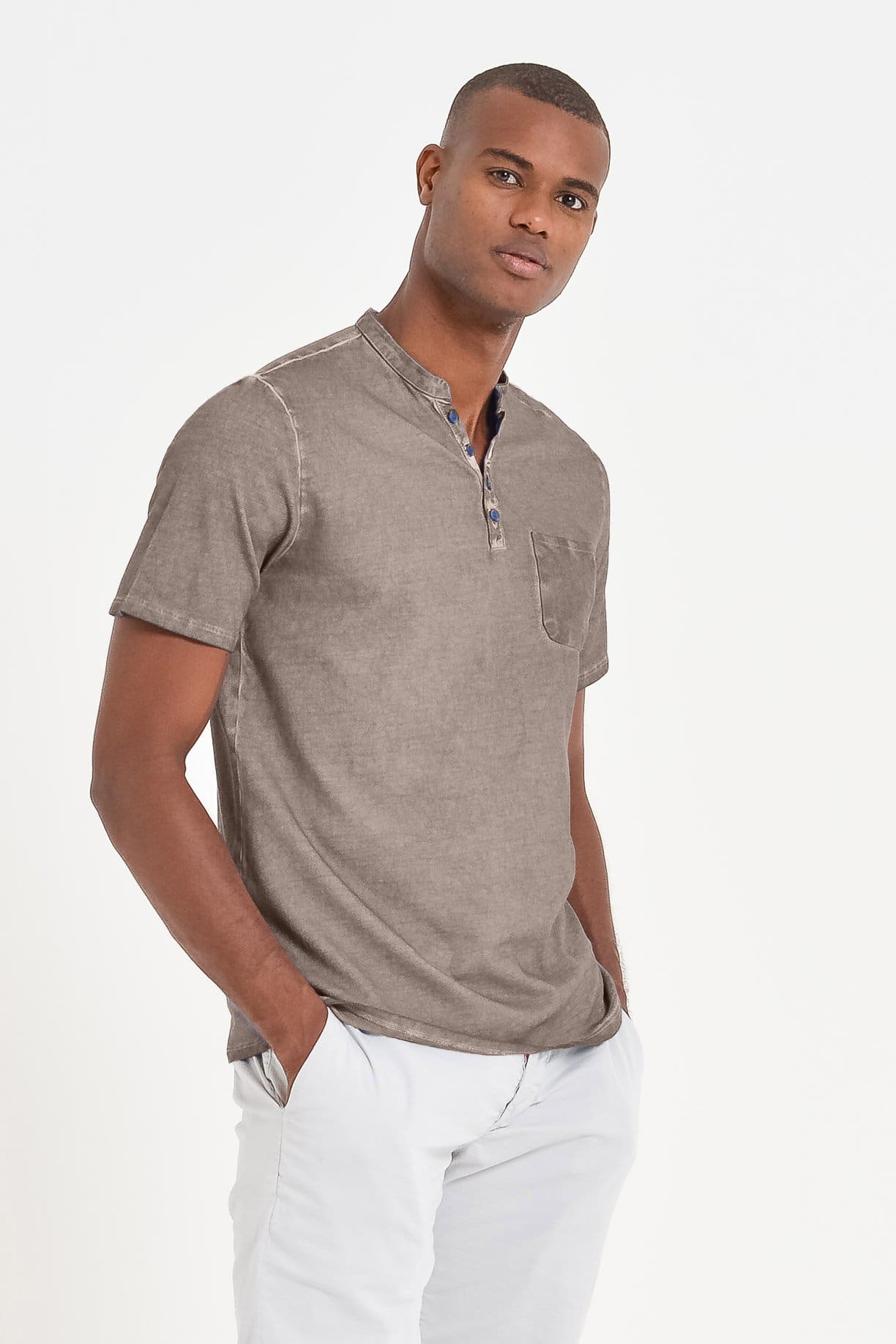 Pique Henley - Corda - T-Shirt