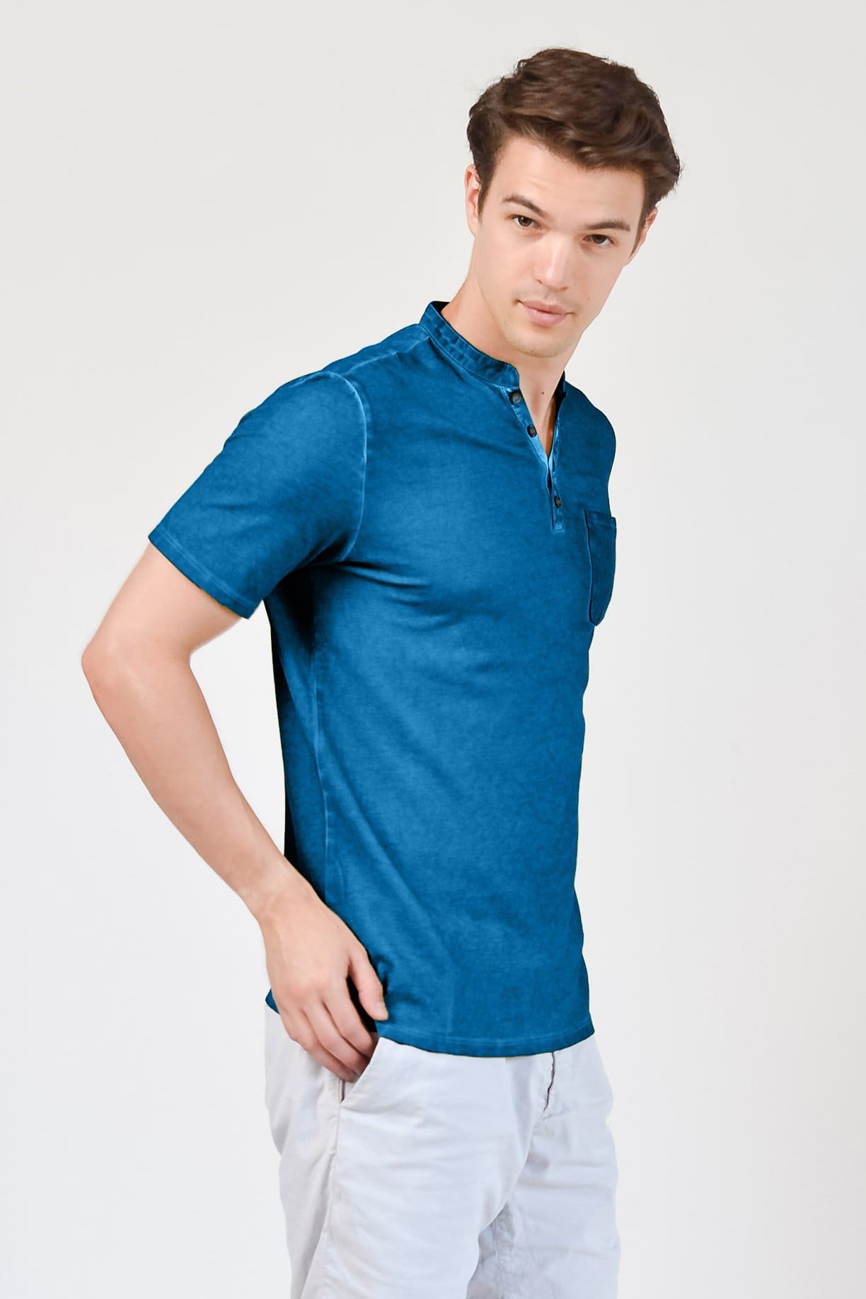 Pique Henley - Mistral - T-Shirt