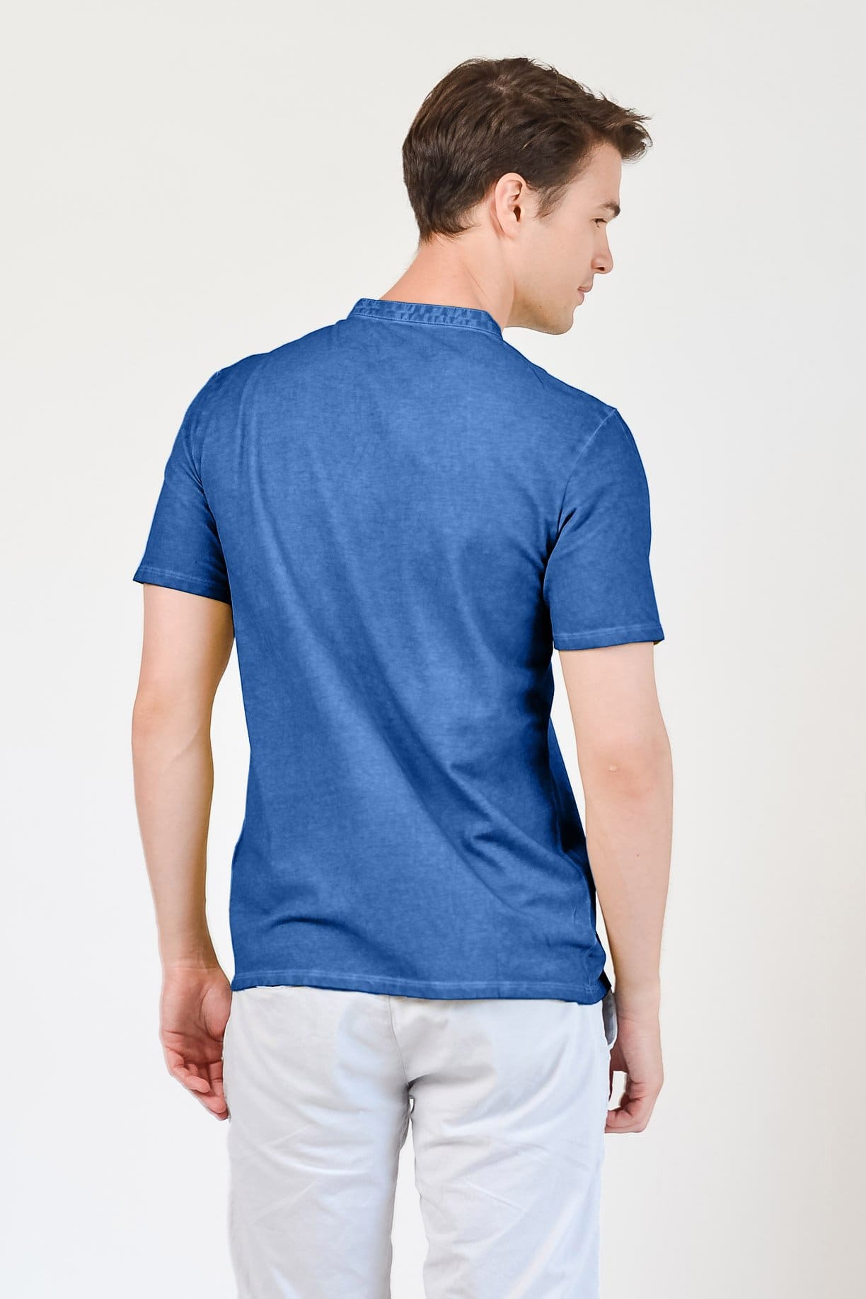 Pique Henley - Oceano - T-Shirt