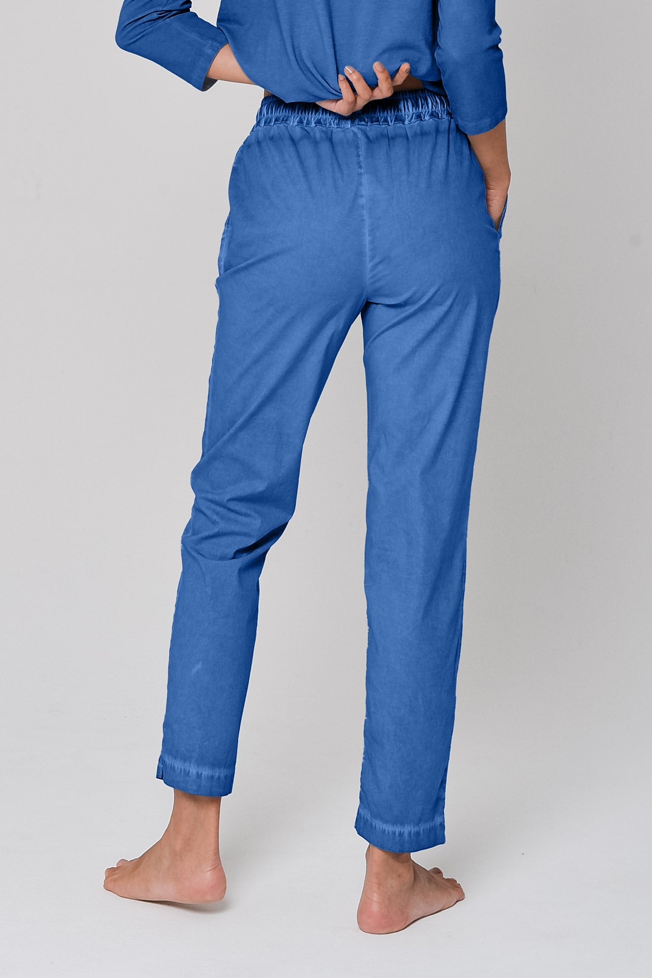 Poplin Slacks in Oceano - Pants